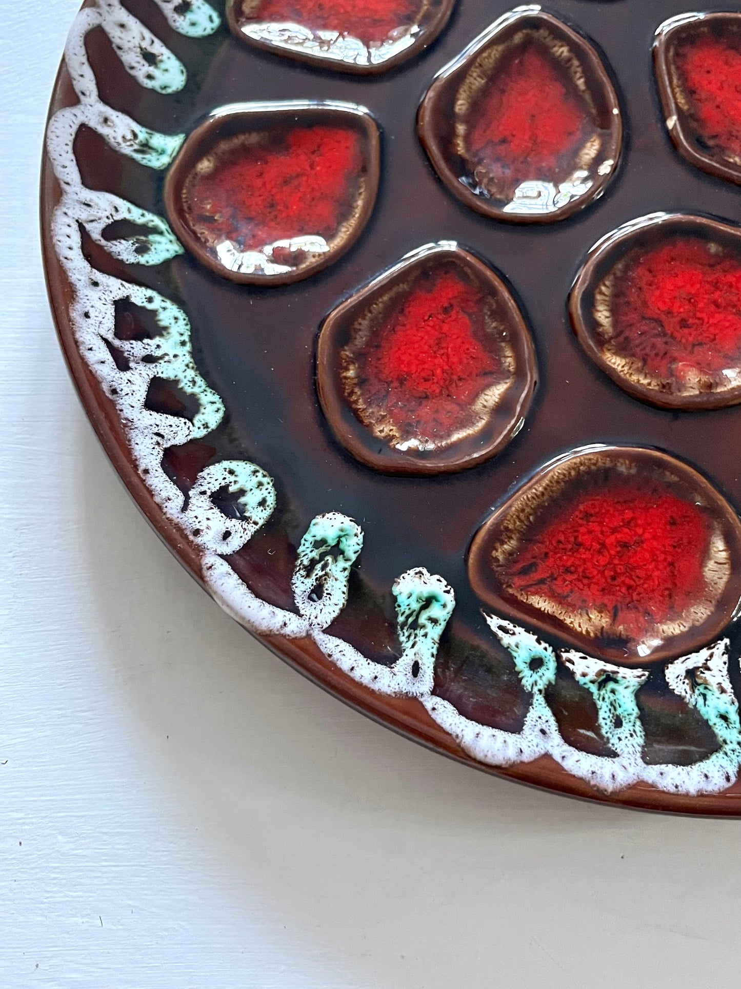 1960’s French Ceramic Oyster Platter