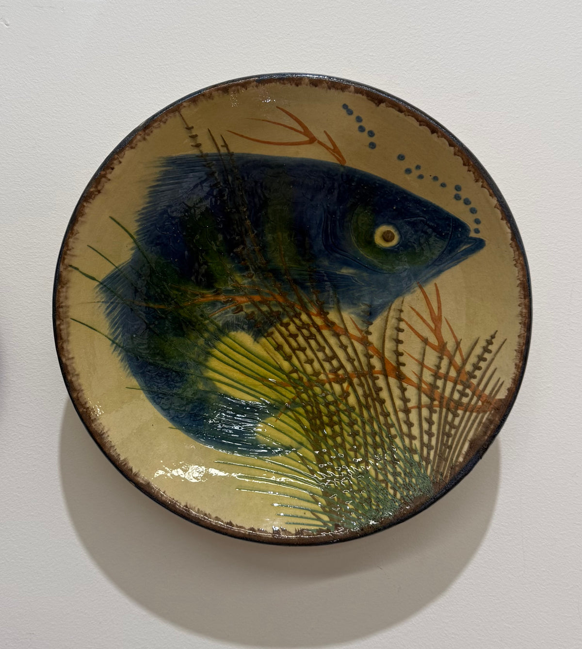 Spanish Ceramic Wall Plate by Puigdemont