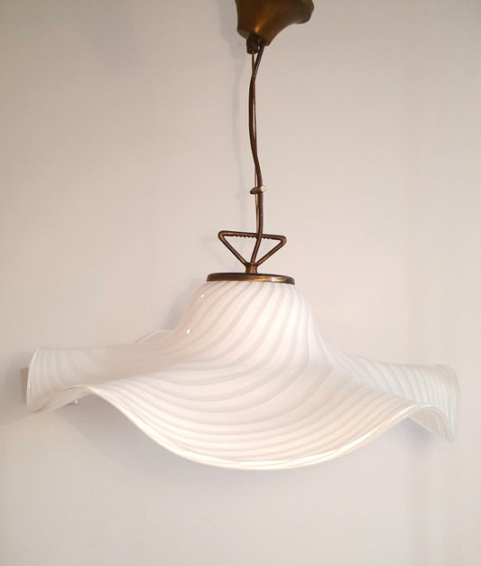 Murano Glass Swirl Handkerchief Pendant Light