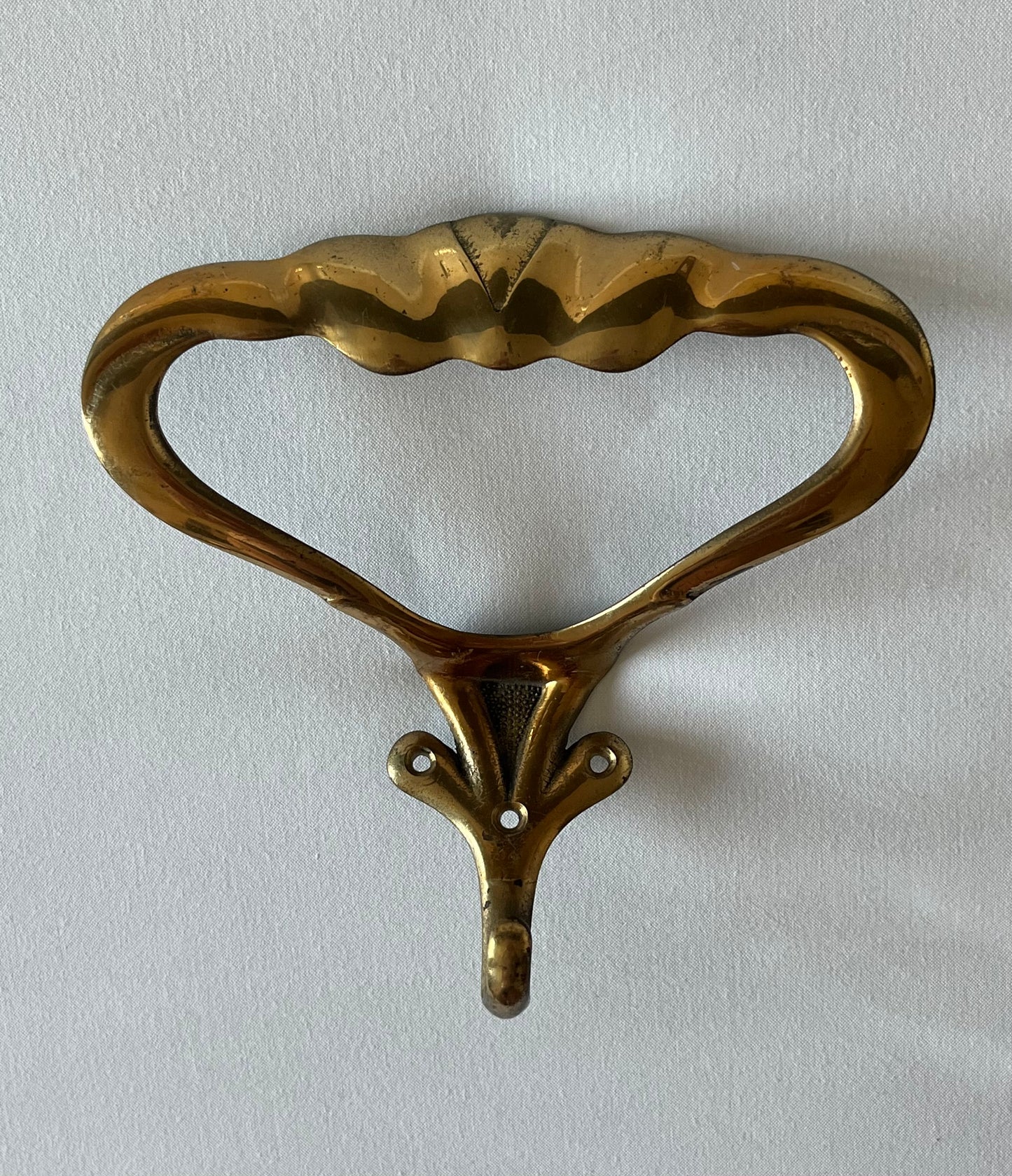 Italian Brass Wall Hook - Three Available