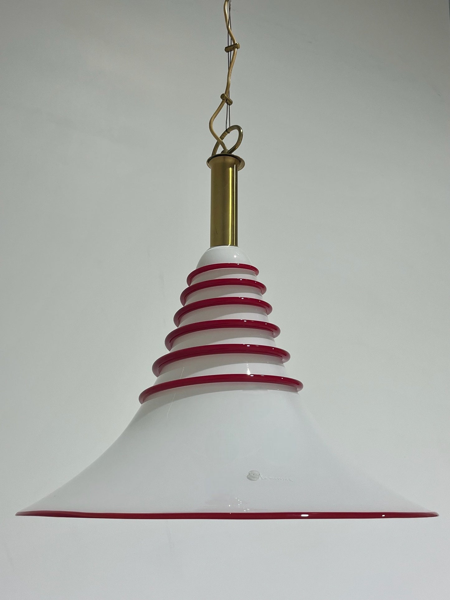 Large Murano Cone Pendant Light by La Murrina