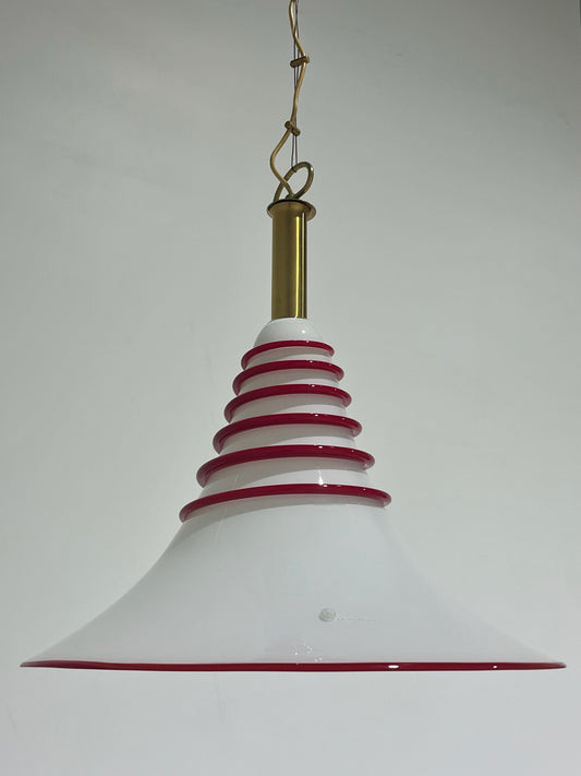 Large Murano Cone Pendant Light by La Murrina