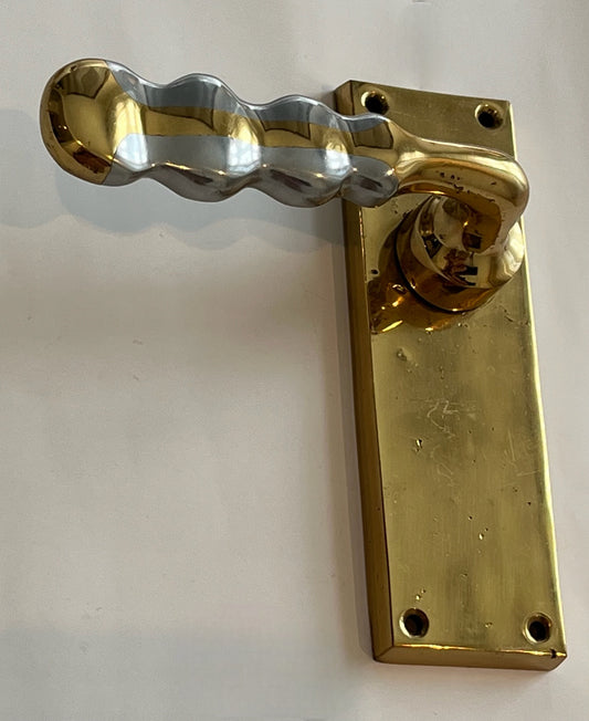 1970’s Brass Door Handle by David Marshall