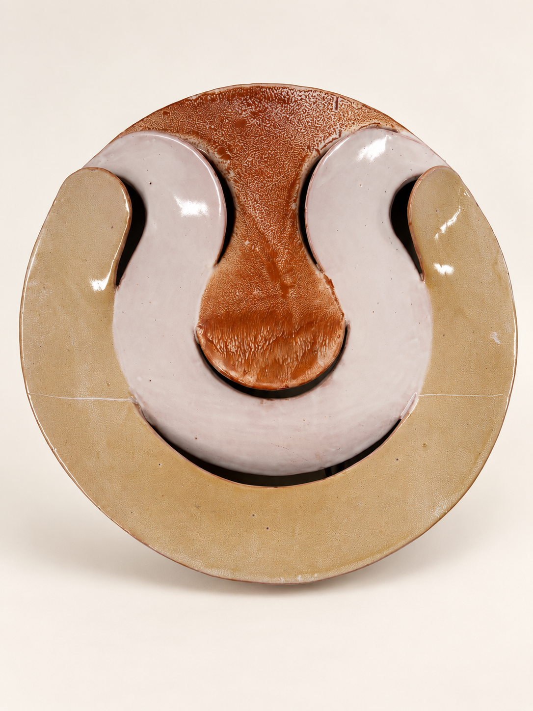 Large Abstract Ceramic Wall Light