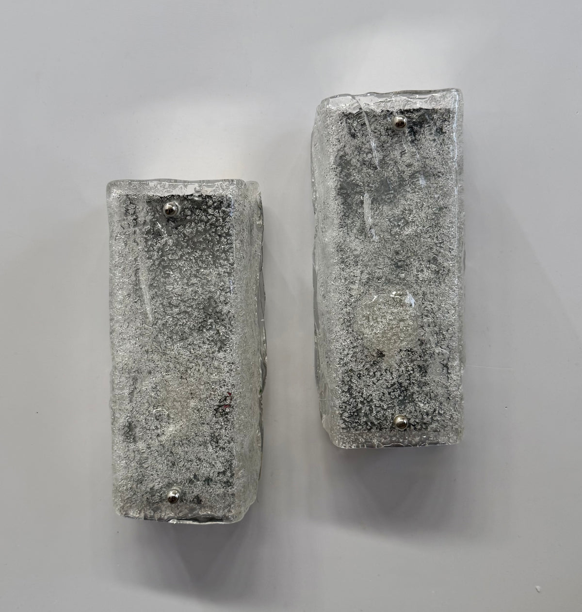 Pair of Murano Glass Wall Lights by Kaiser Leuchten