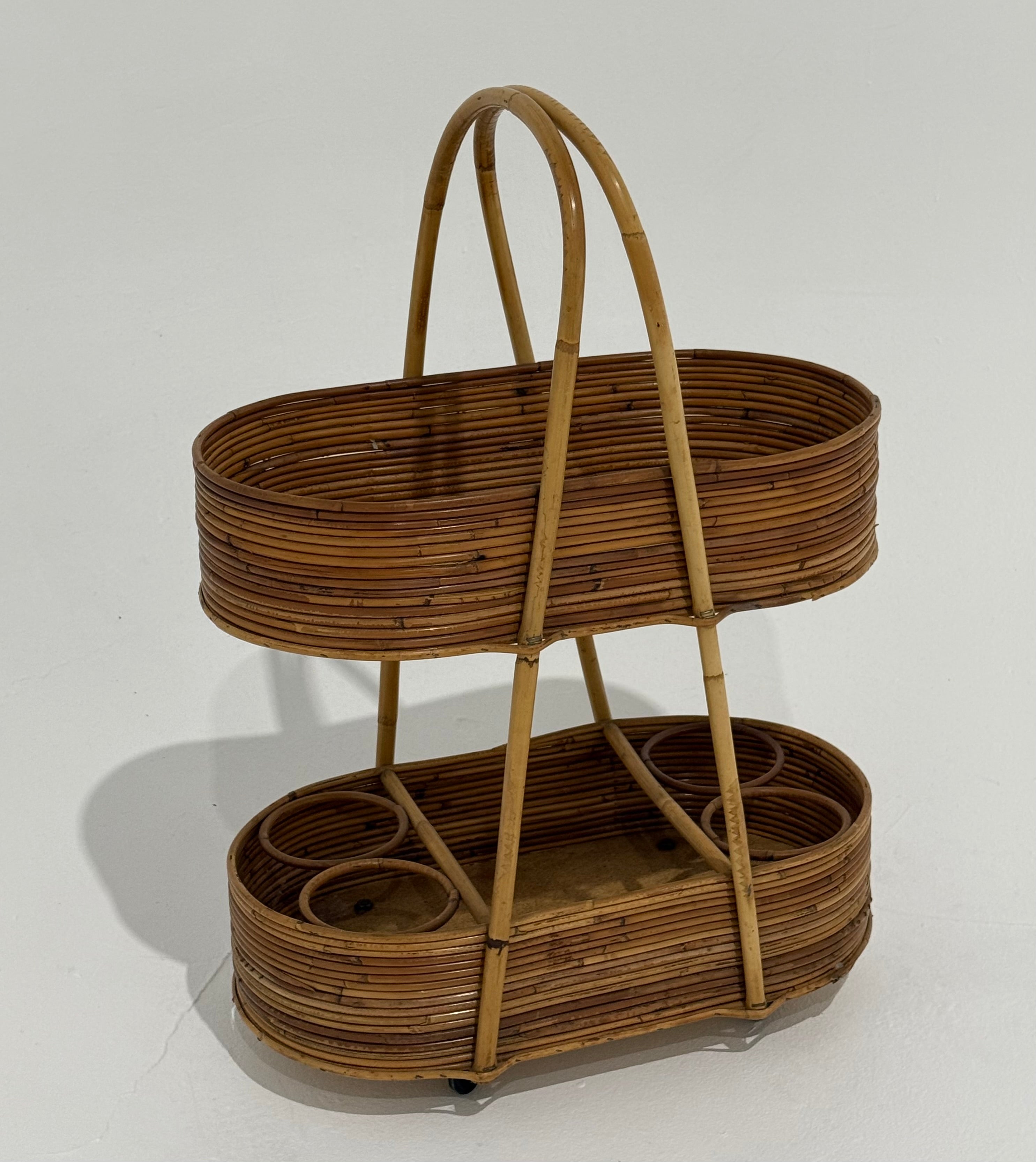 Italian 1960’s Bamboo Bar Trolley