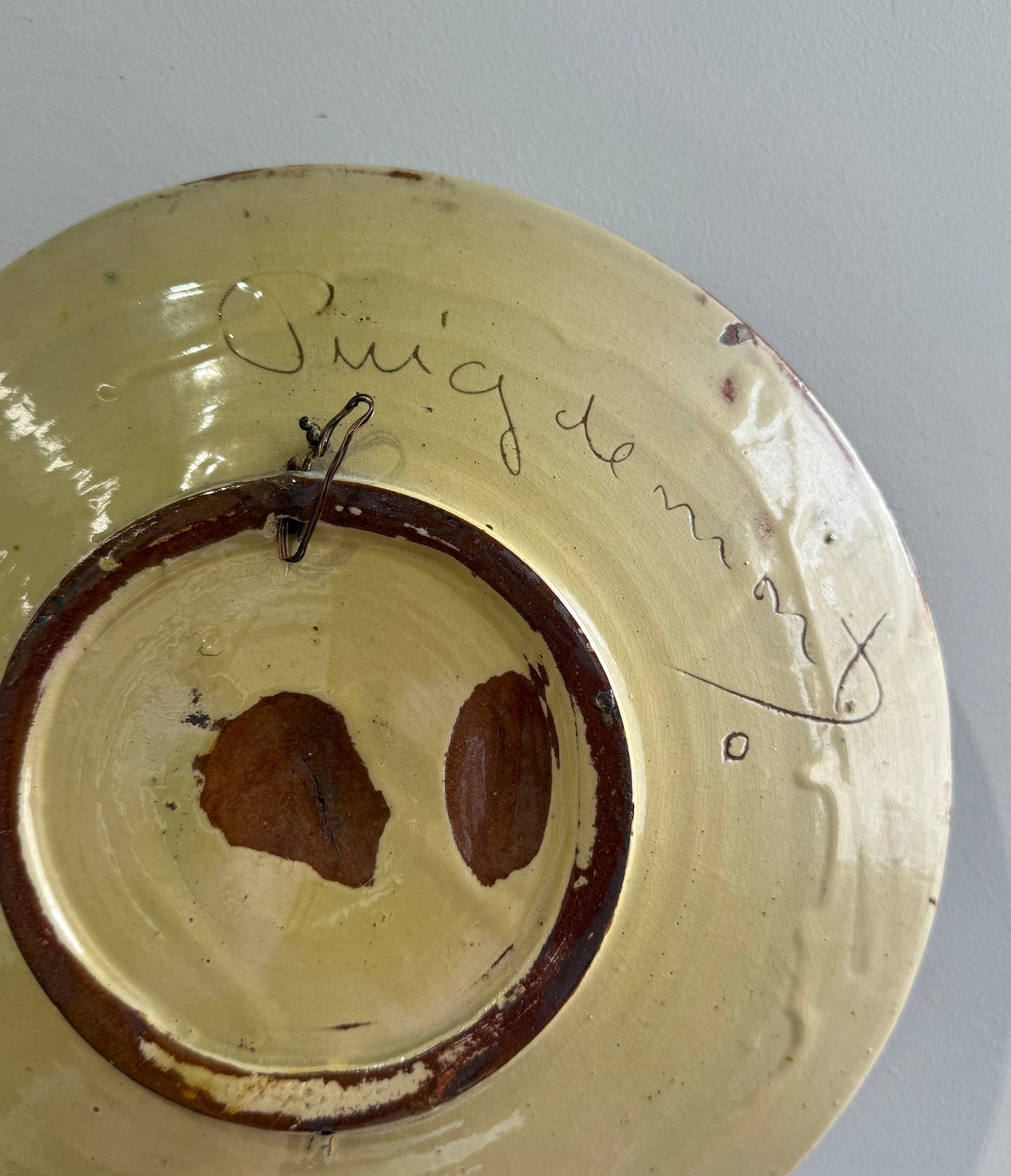 Spanish Ceramic Wall Plate by Puigdemont