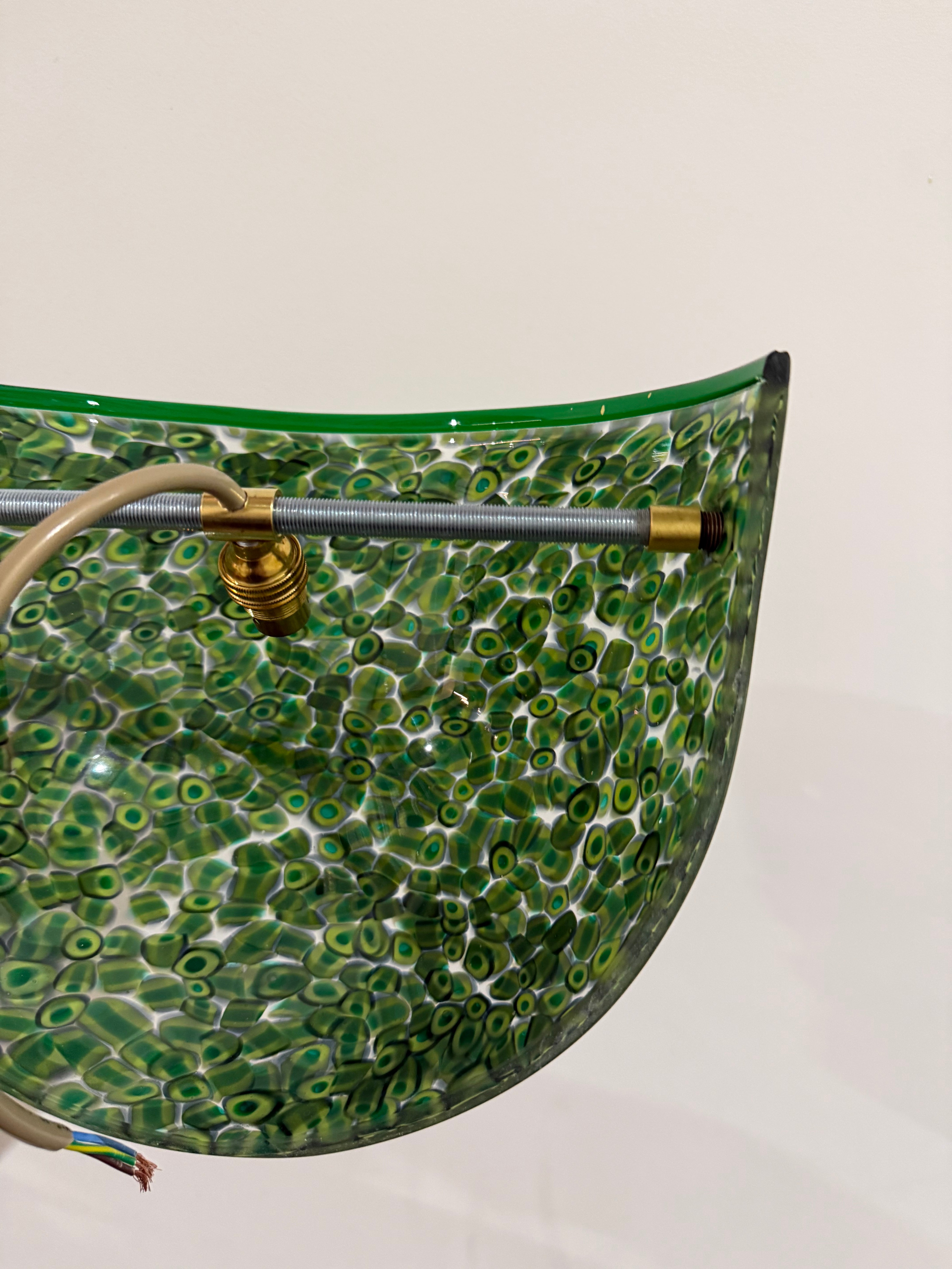 Pair of Murano Glass Wall Lights by Vistosi