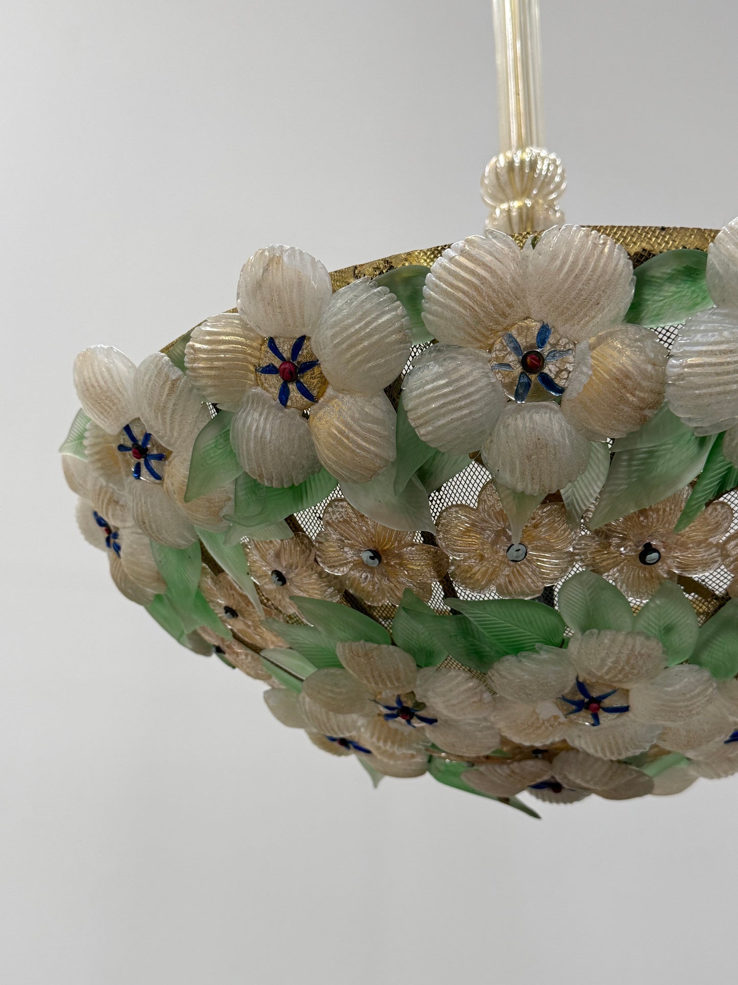 Floral Pendant Light by Barovier & Toso, 1950’s