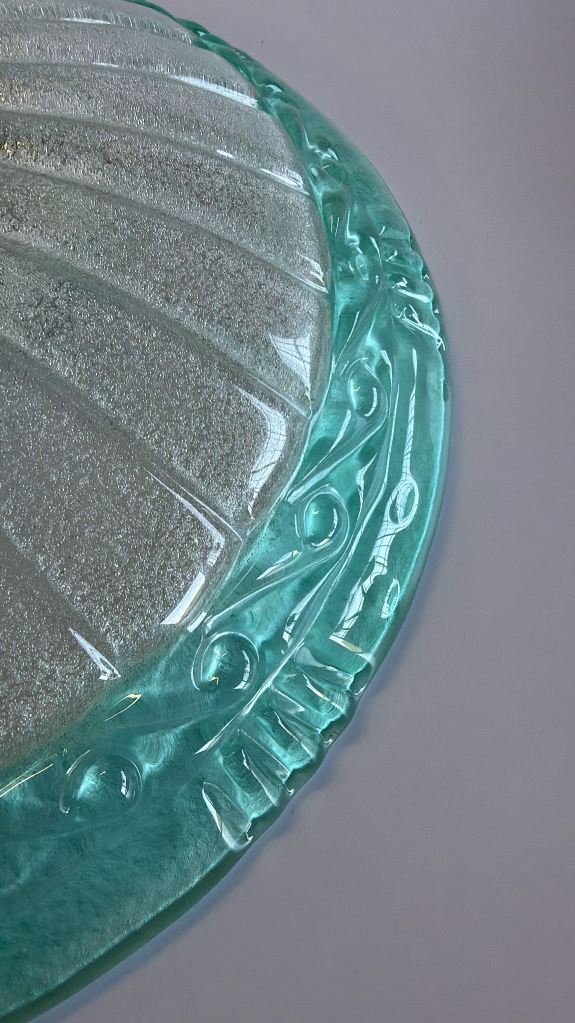 Vintage Murano Glass Flush Mount Ceiling Light