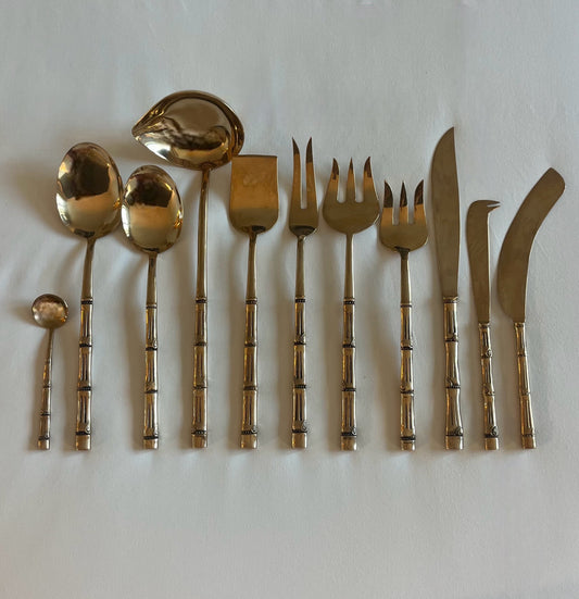 1970’s Brass Set of Serving Utensils