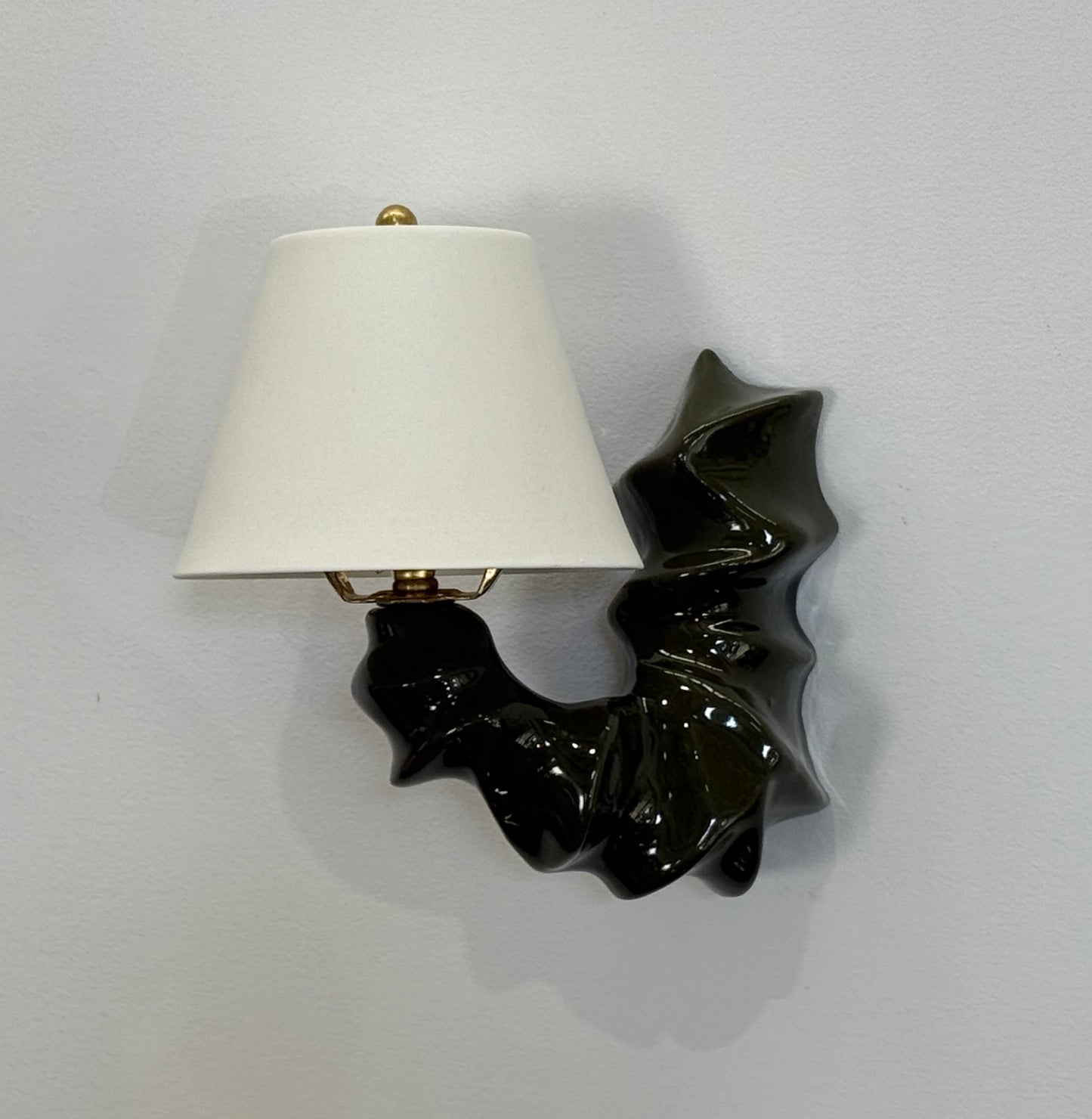 ARCO Ceramic Wall Light - Forest Green