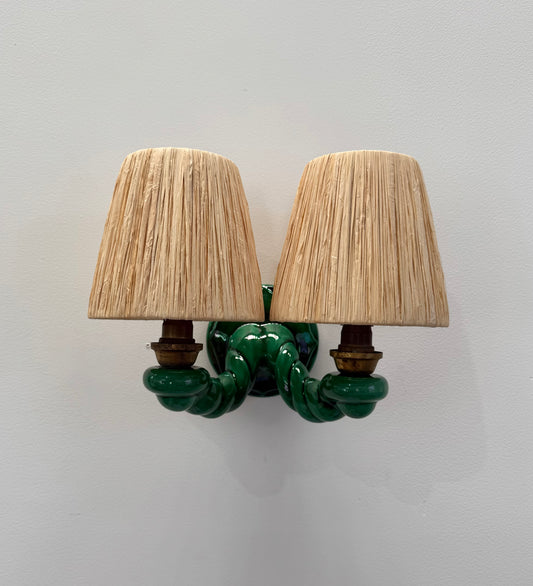 Pair of 1950’s French Ceramic Wall Lights
