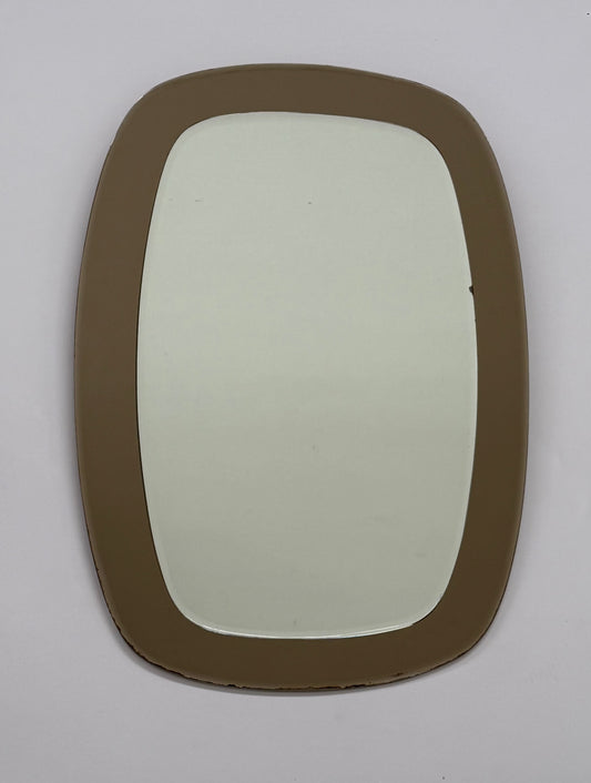 Vintage Italian Coloured Glass Mirror