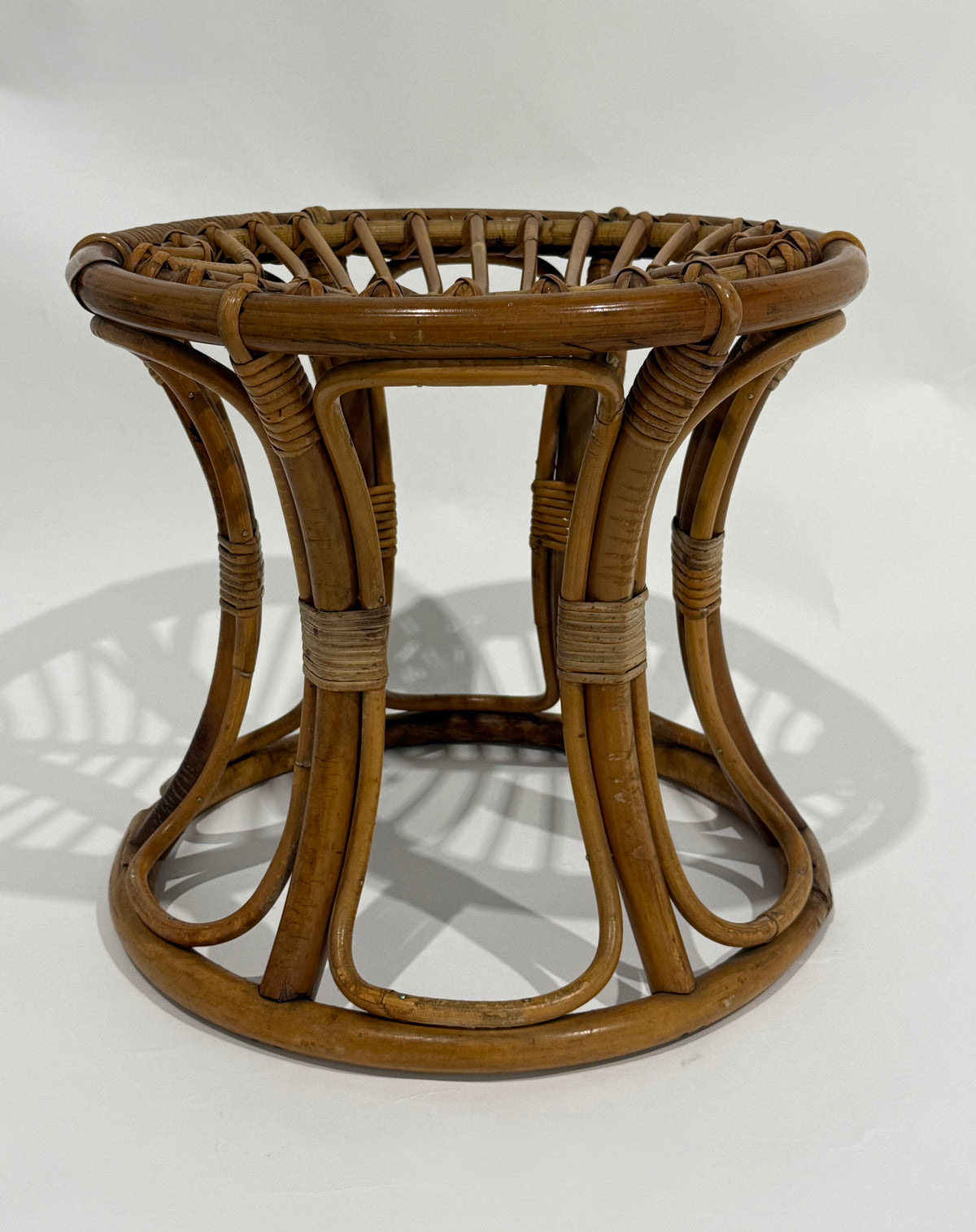 Italian Bamboo Stool by Franco Albini