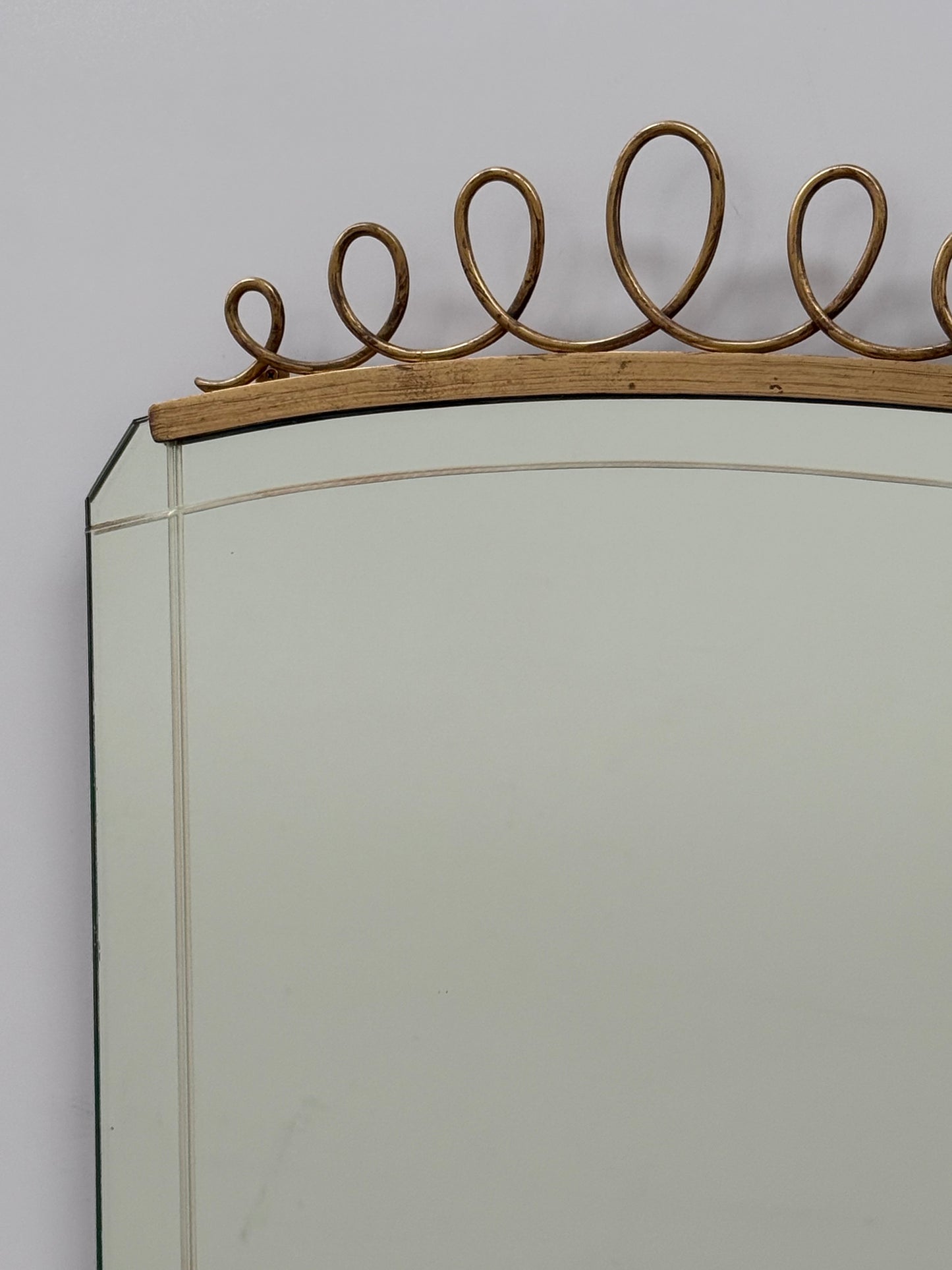 1950’s Italian Glass Decorative Mirror