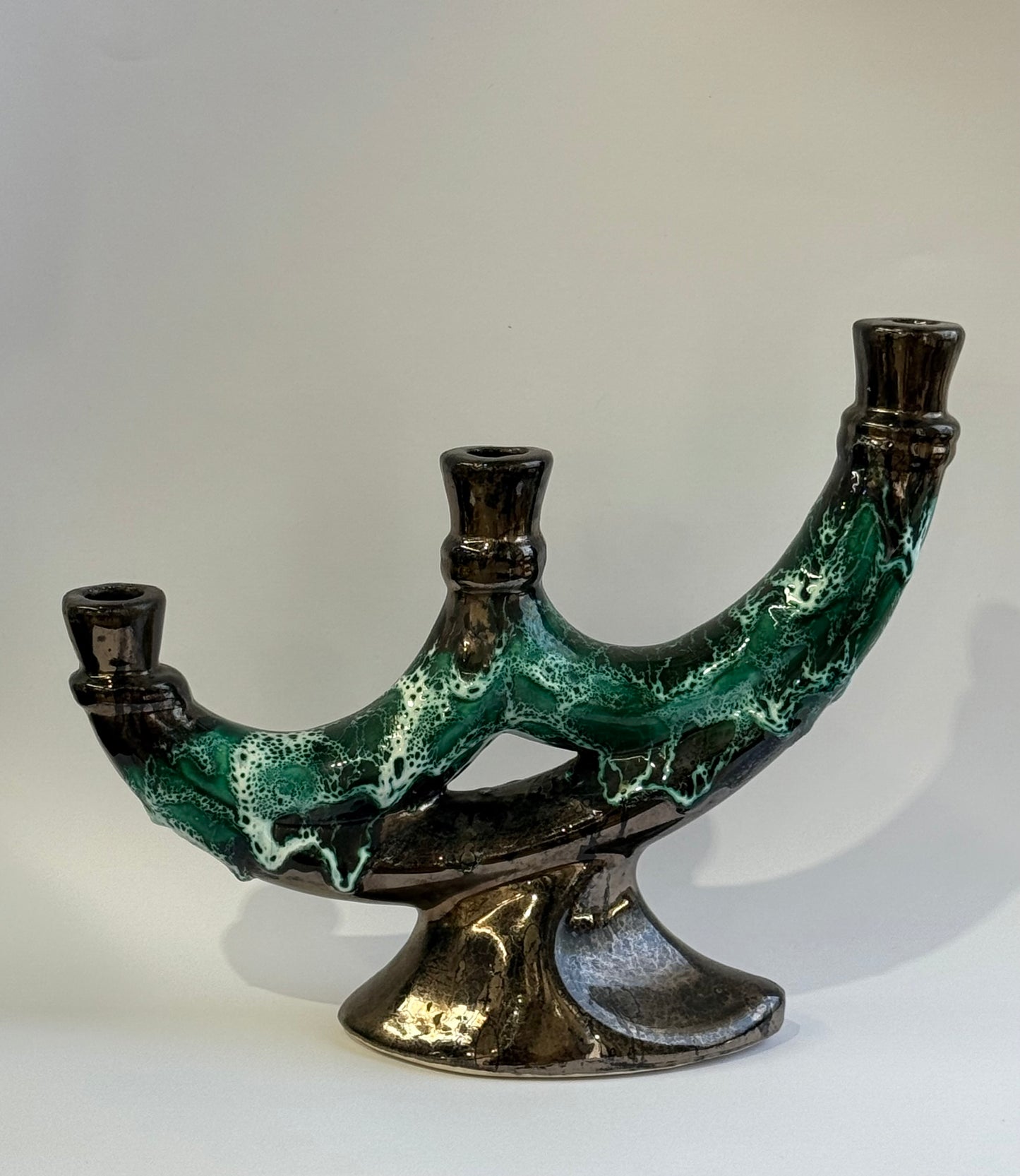 French Ceramic Candle Holder - Two Available