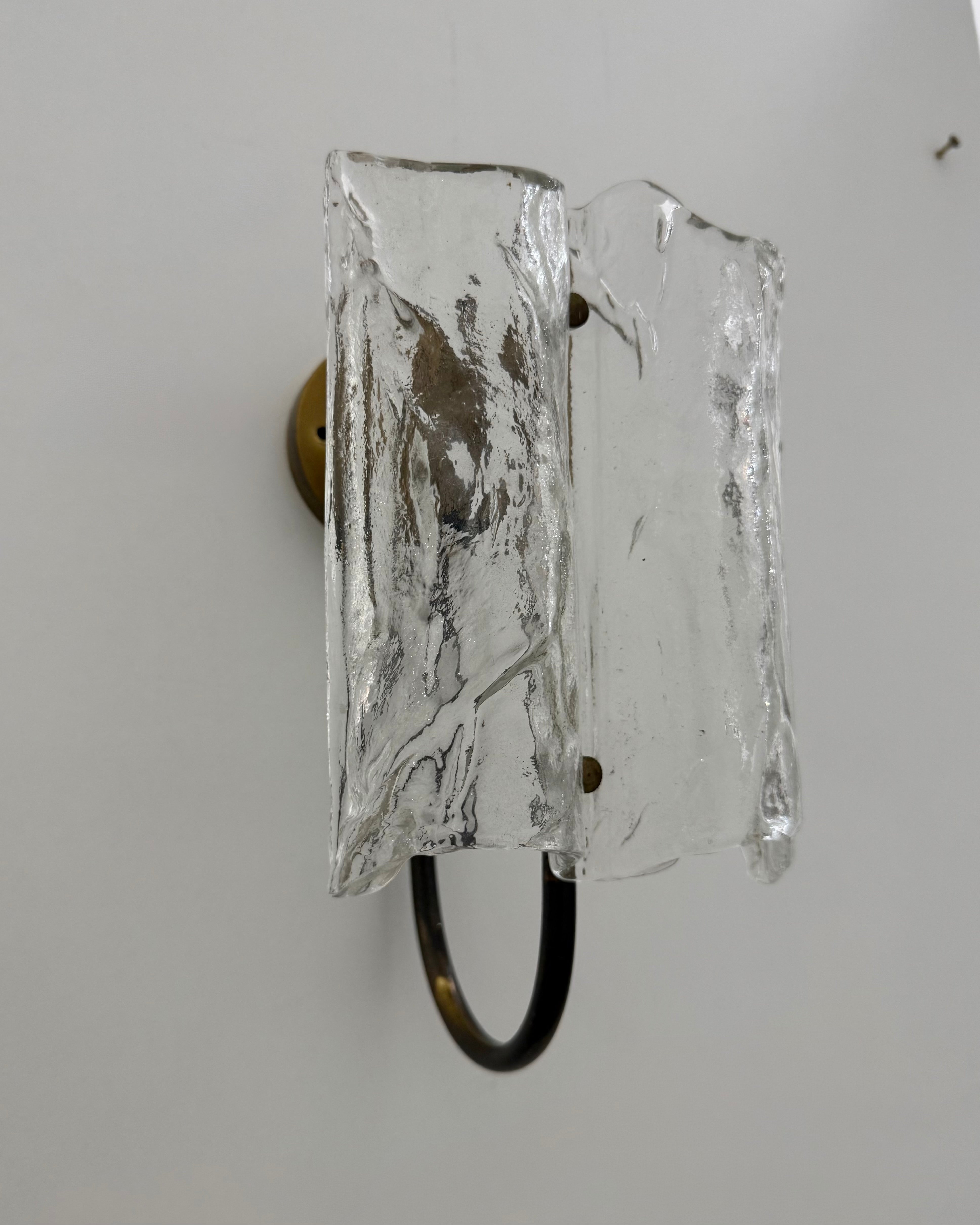 Pair of Murano Wall Lights by Kalmar