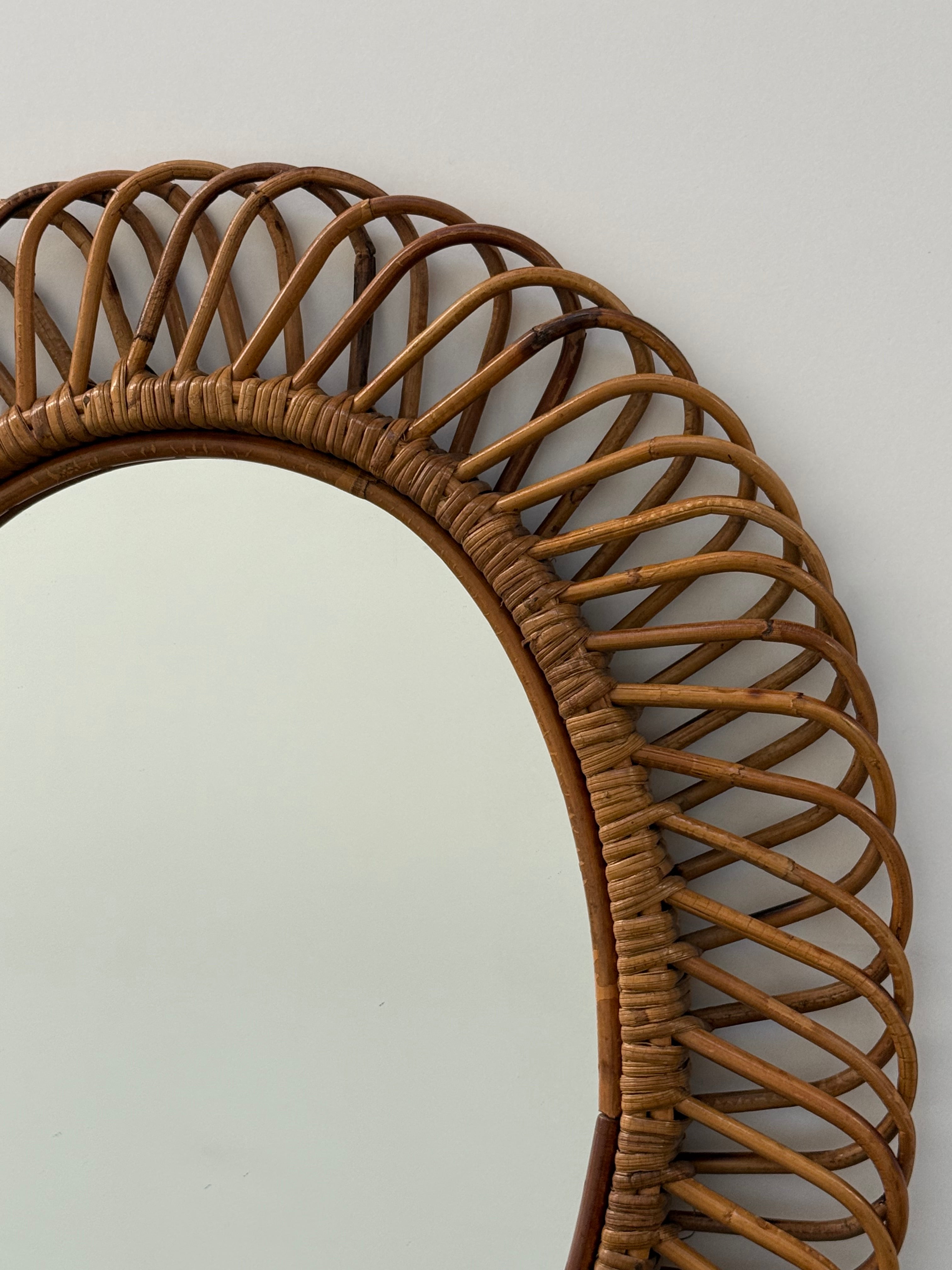 Vintage Italian Mirror by Bonacina