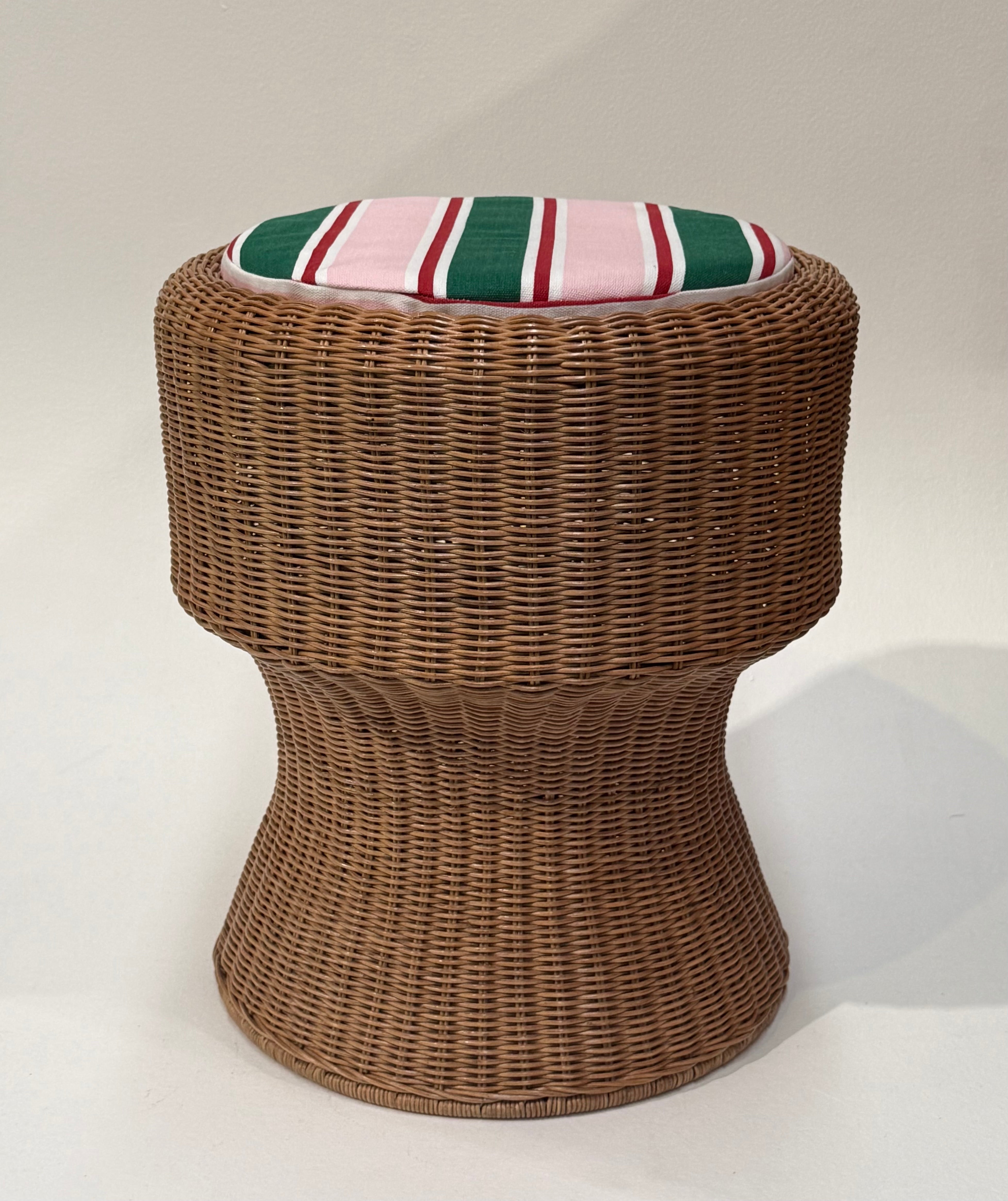 Wicker Stool or Side Table - Three Available