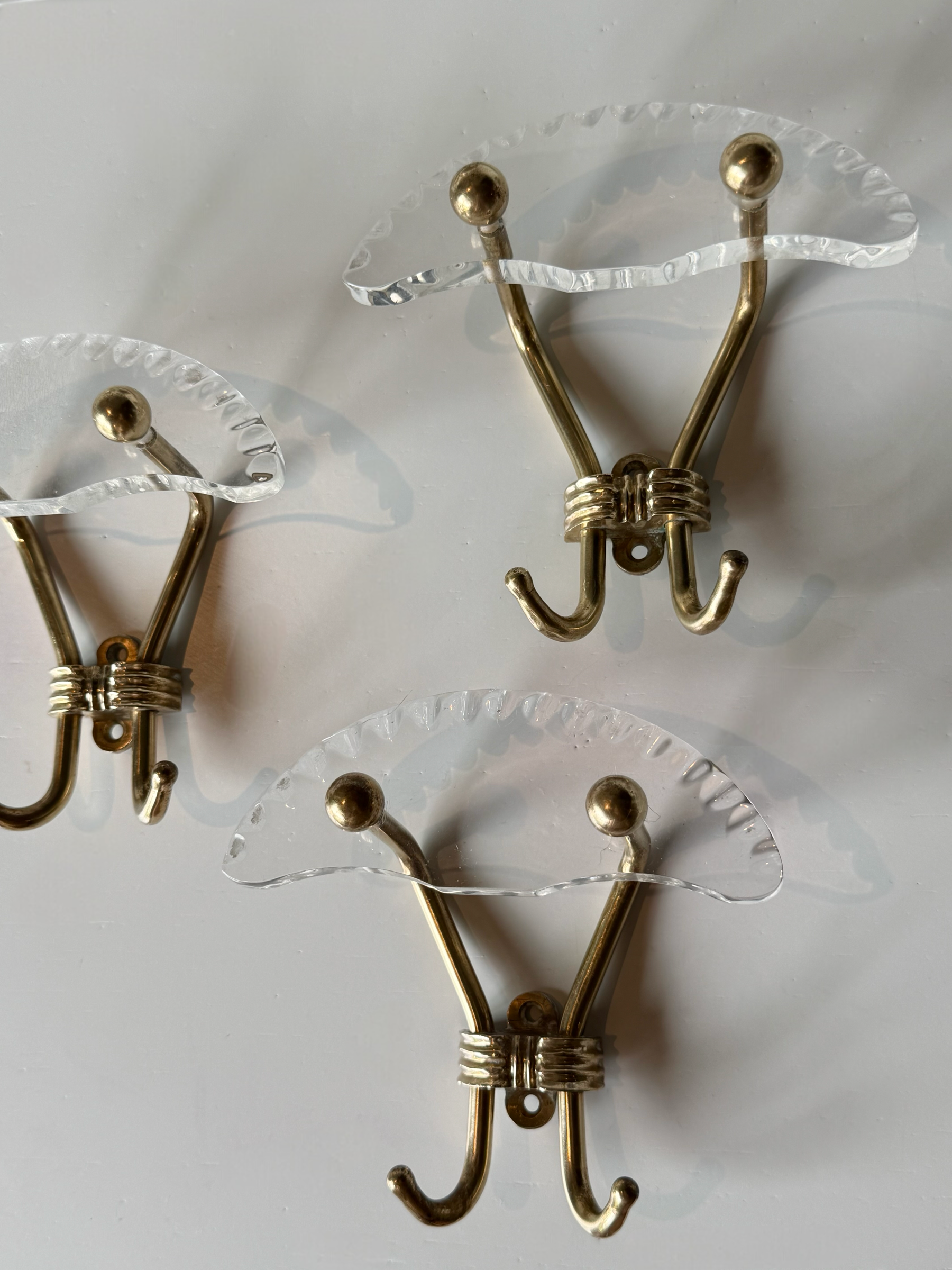 Italian Brass Coat Hook - Two Available