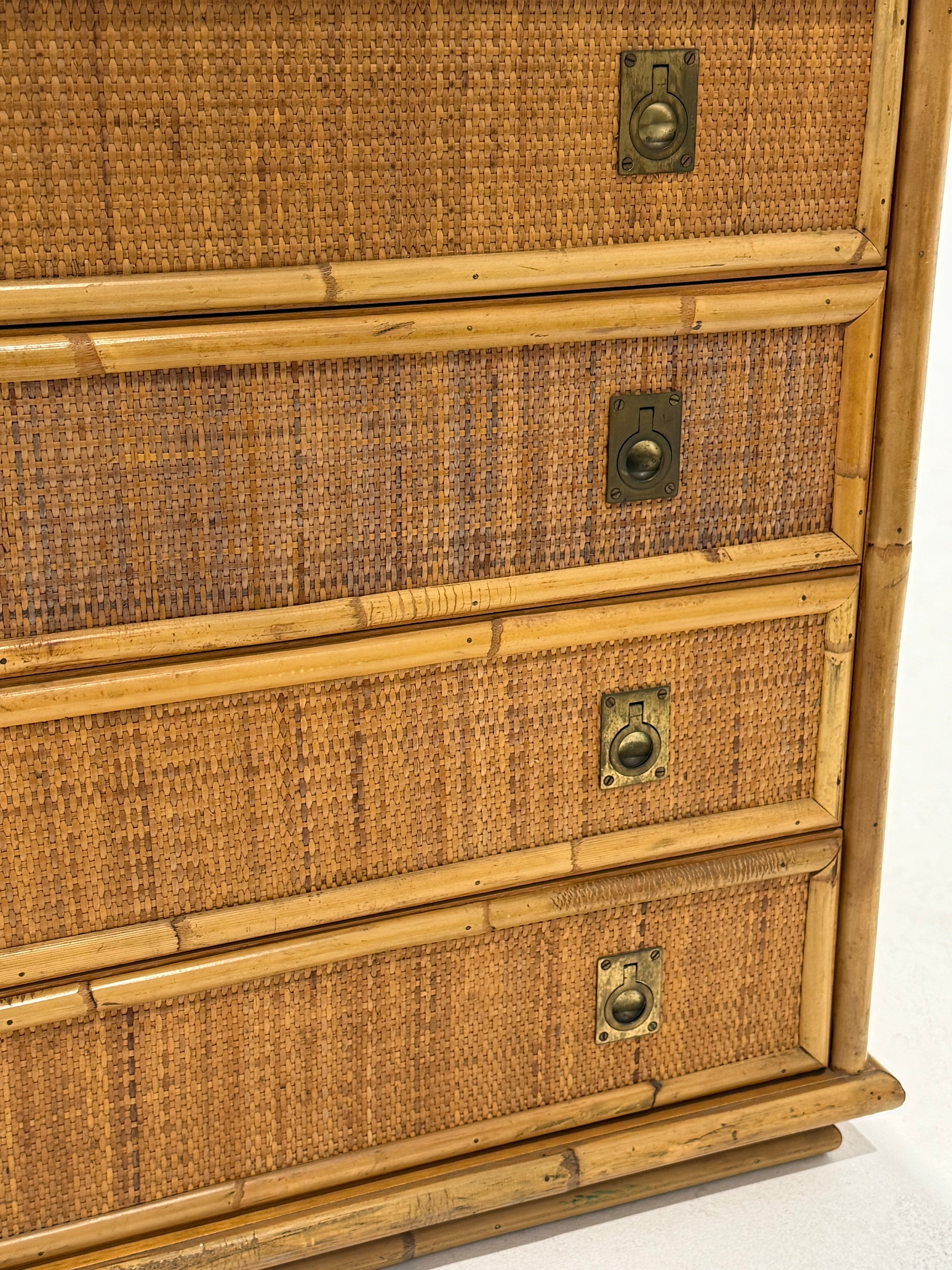 Italian Bamboo Drawers by Dal Vera