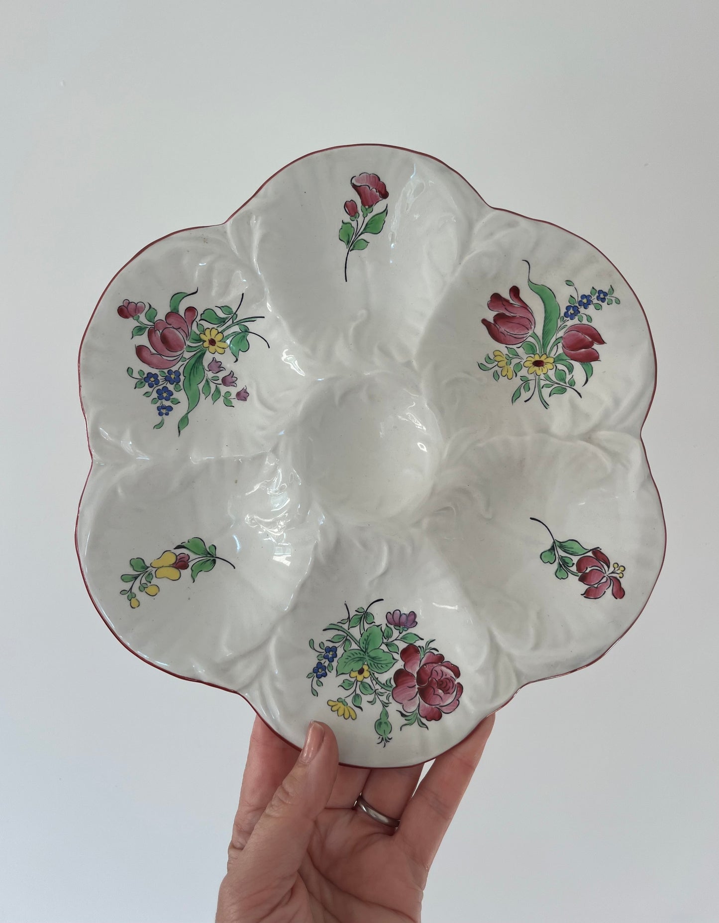 Vintage French Oyster Plate - 6 Available