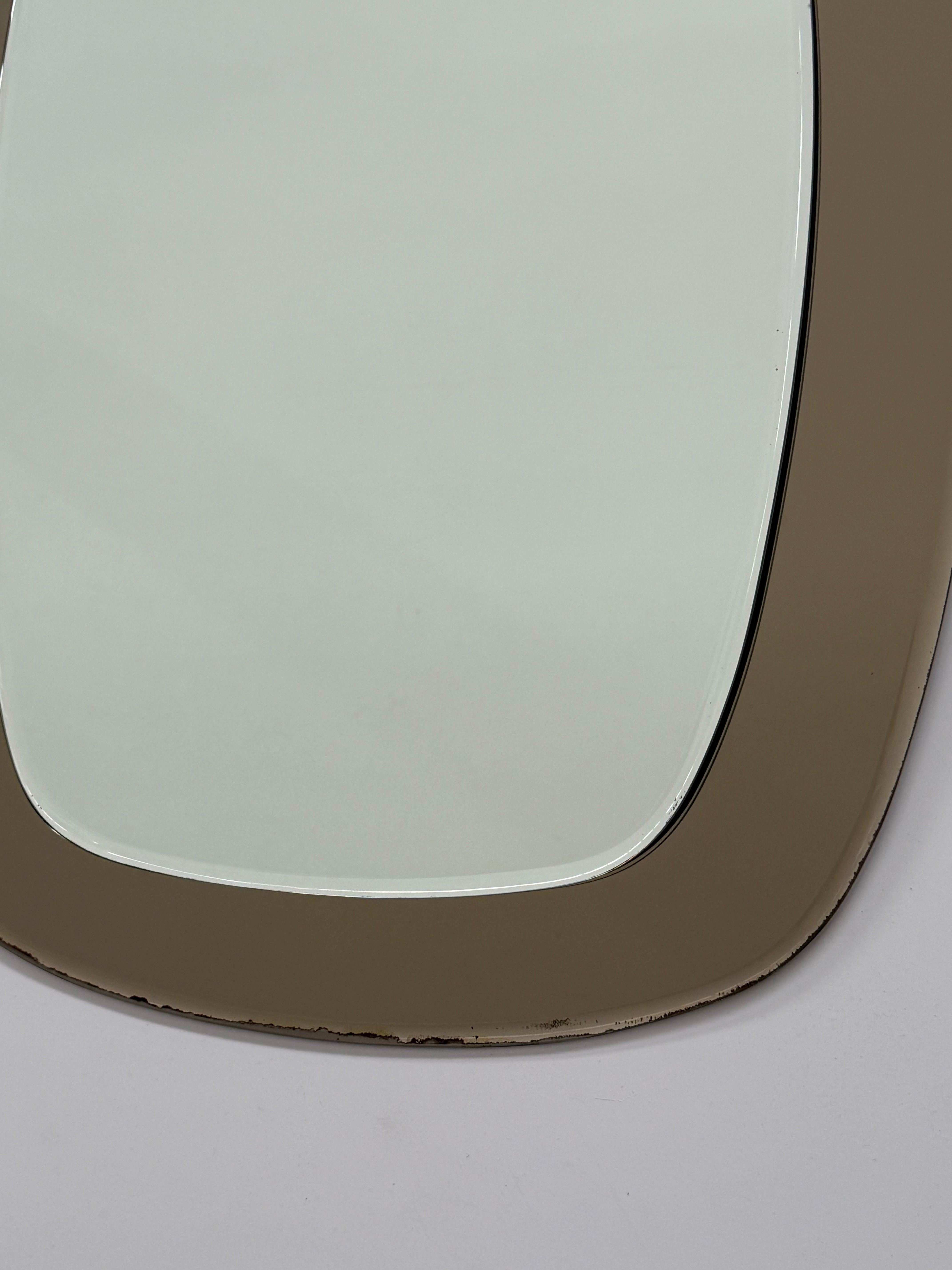 Vintage Italian Coloured Glass Mirror