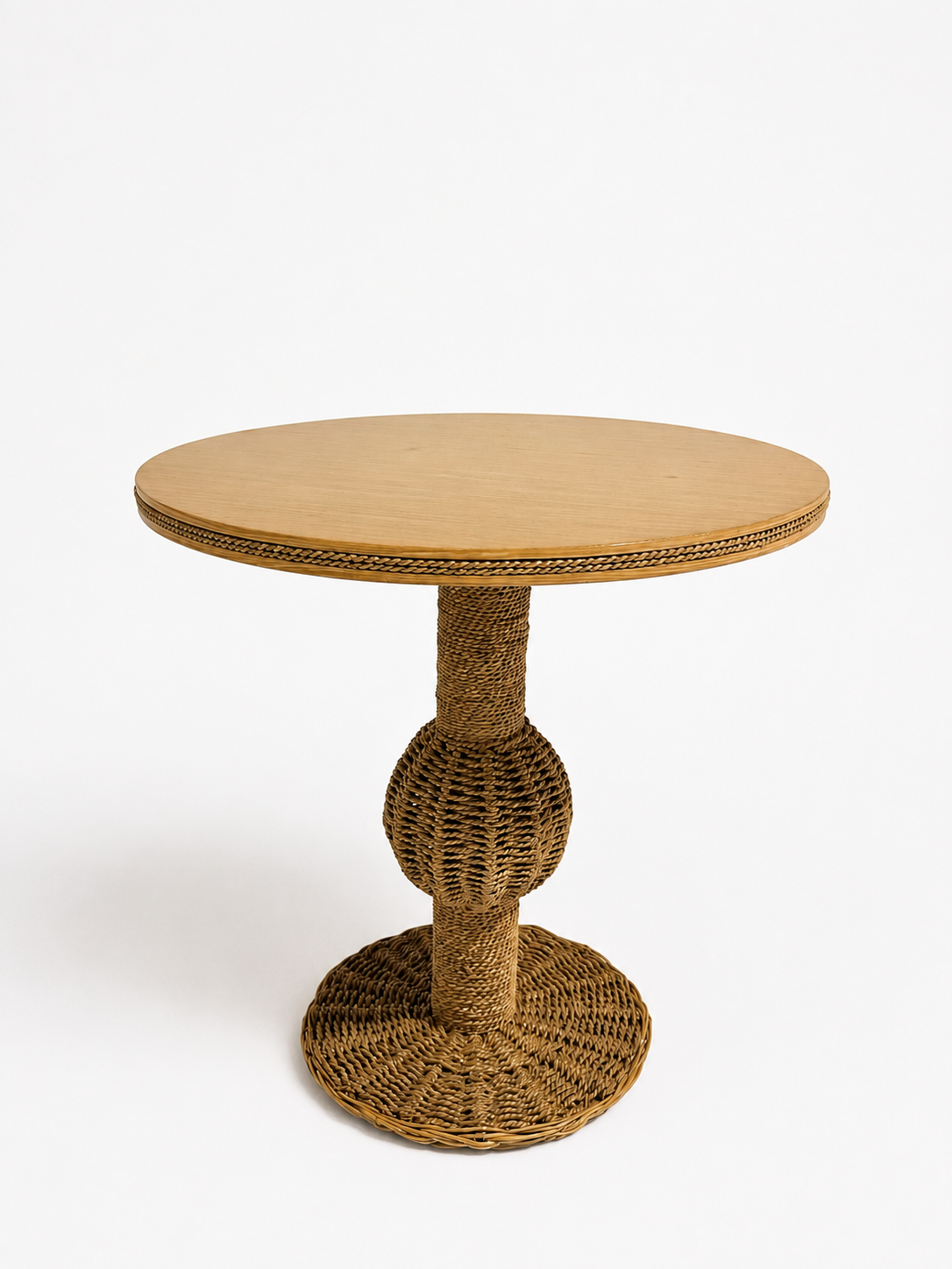 Vintage Italian Oak and Rope Table - Two Available