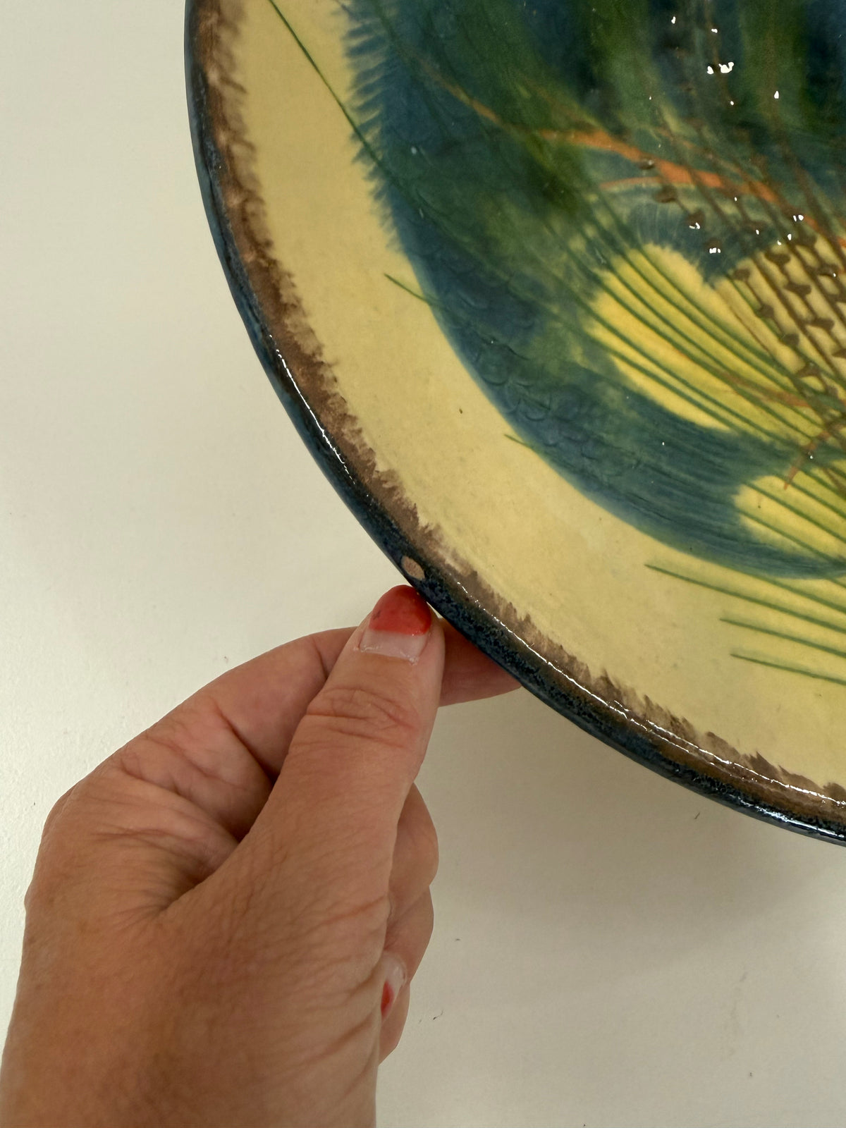 Spanish Ceramic Wall Plate by Puigdemont