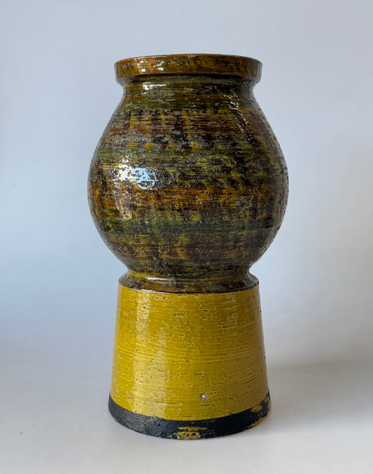 Large Vintage Italian Ceramic Vase by Bitossi