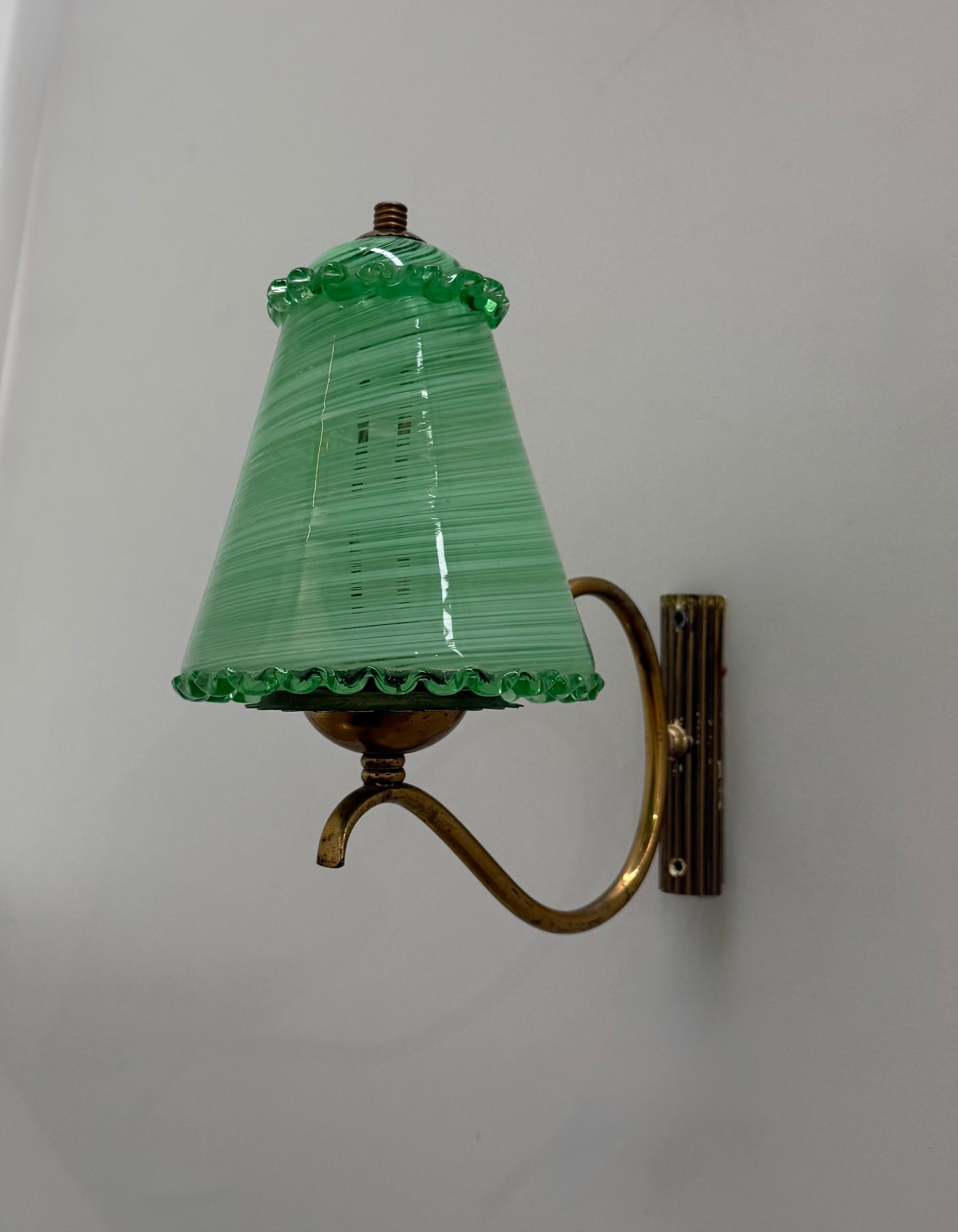Pair of Murano Wall Lights by Barovier