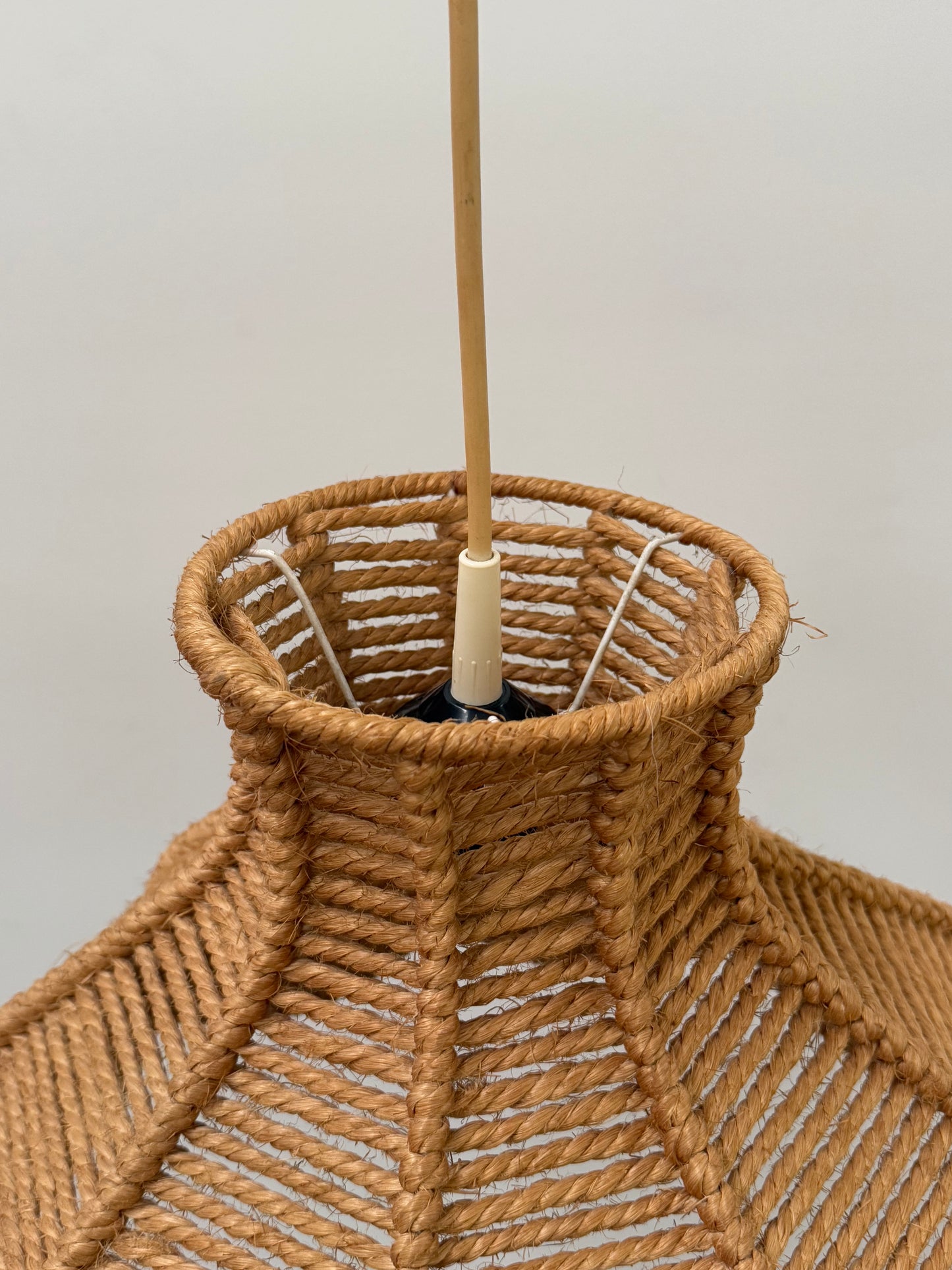 Vintage French Rope Pendant
