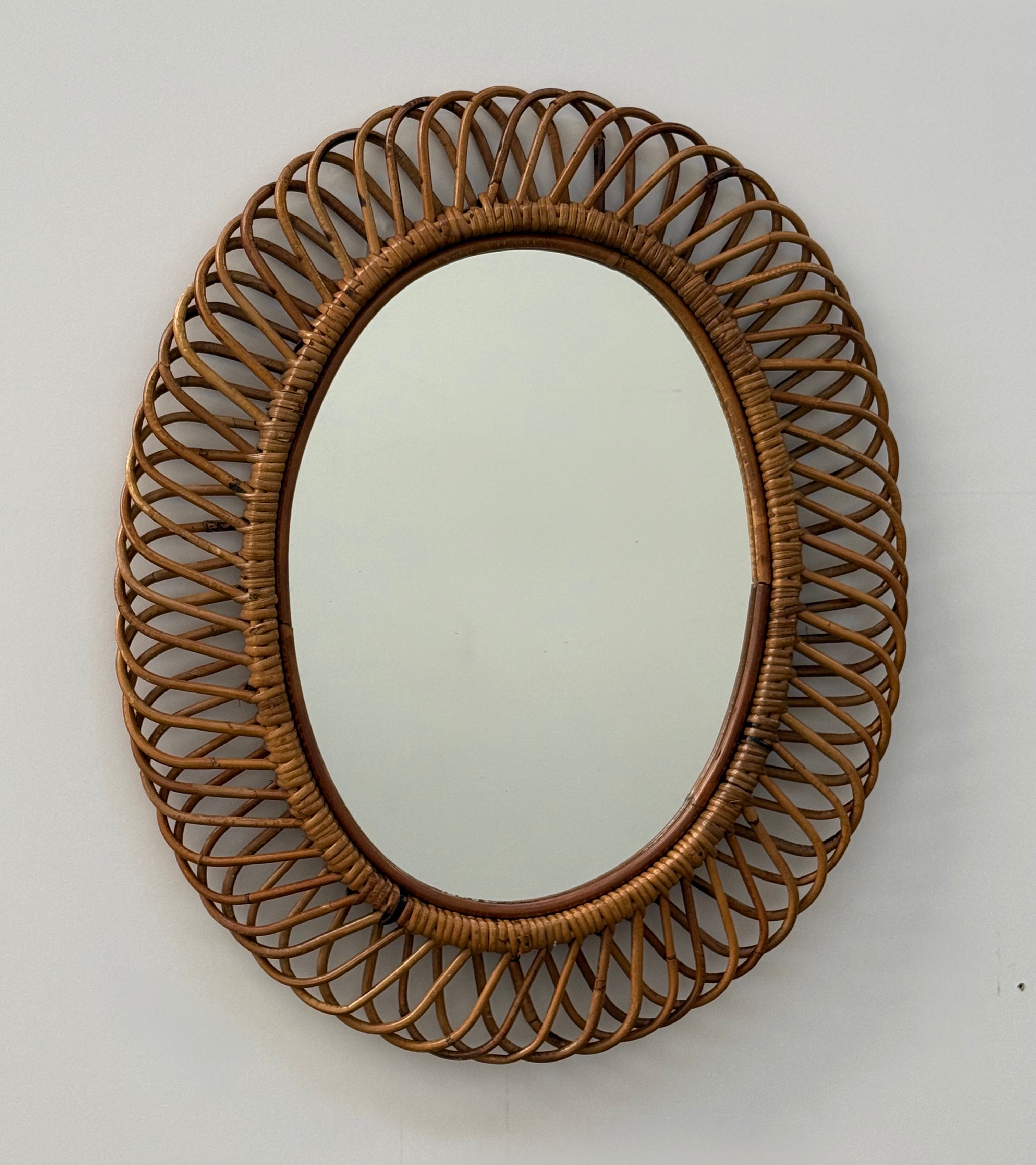 Vintage Italian Mirror by Bonacina