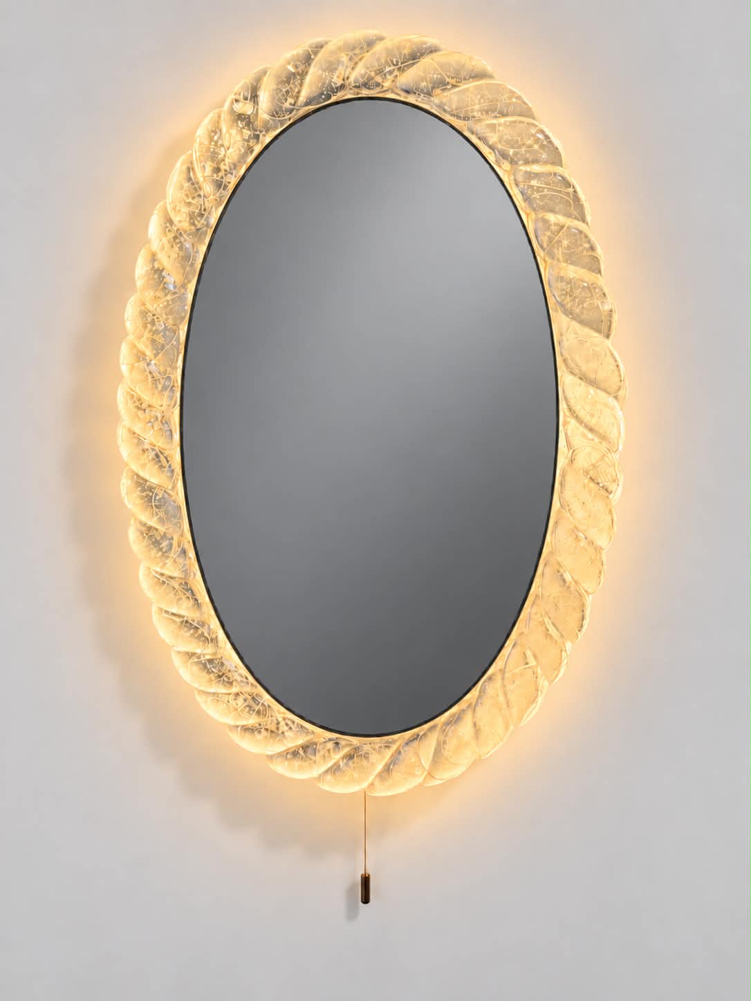 Vintage Illuminated Mirror by Hillebrand