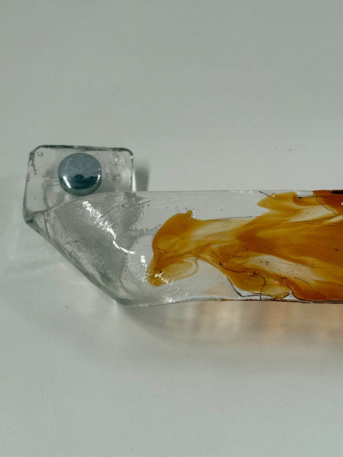 1970’s Murano Glass Towel Rail by Mazzega
