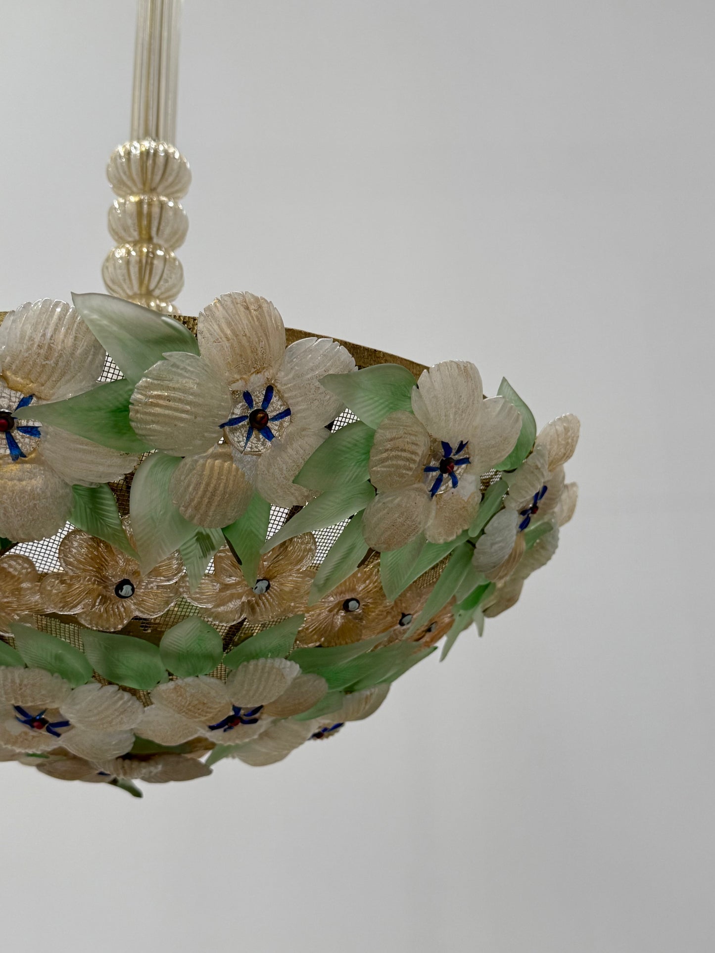 Floral Pendant Light by Barovier & Toso, 1950’s