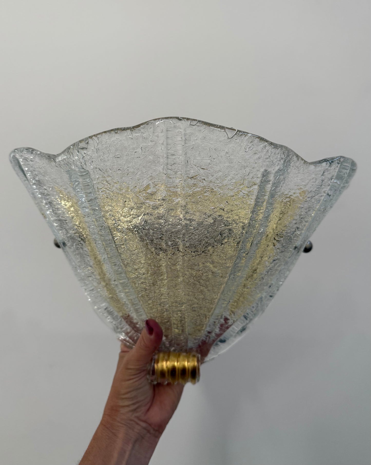 Murano Glass Shell Wall Light