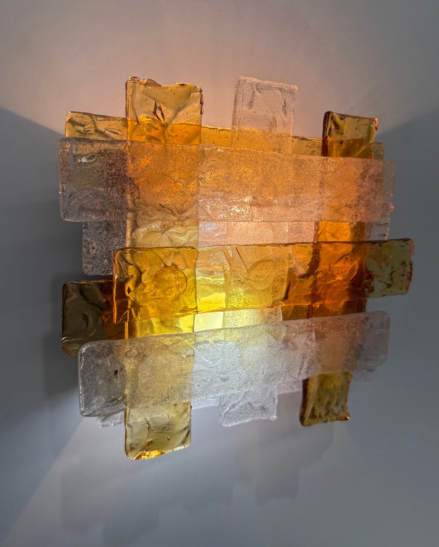 1970’s Murano Wall Light by Toni Zuccheri for Mazzega