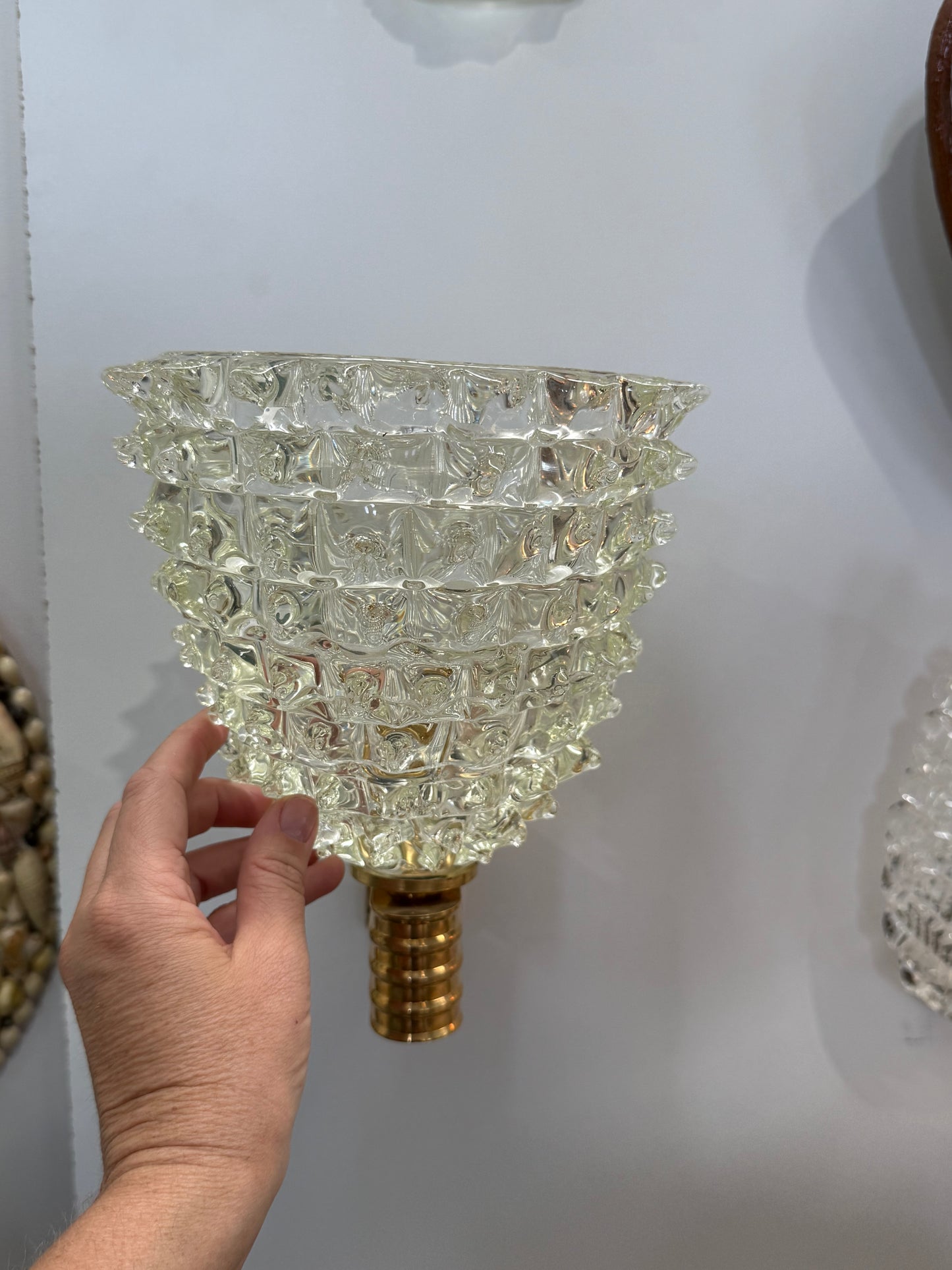 Large Murano Rostrato Wall Light by Barovier