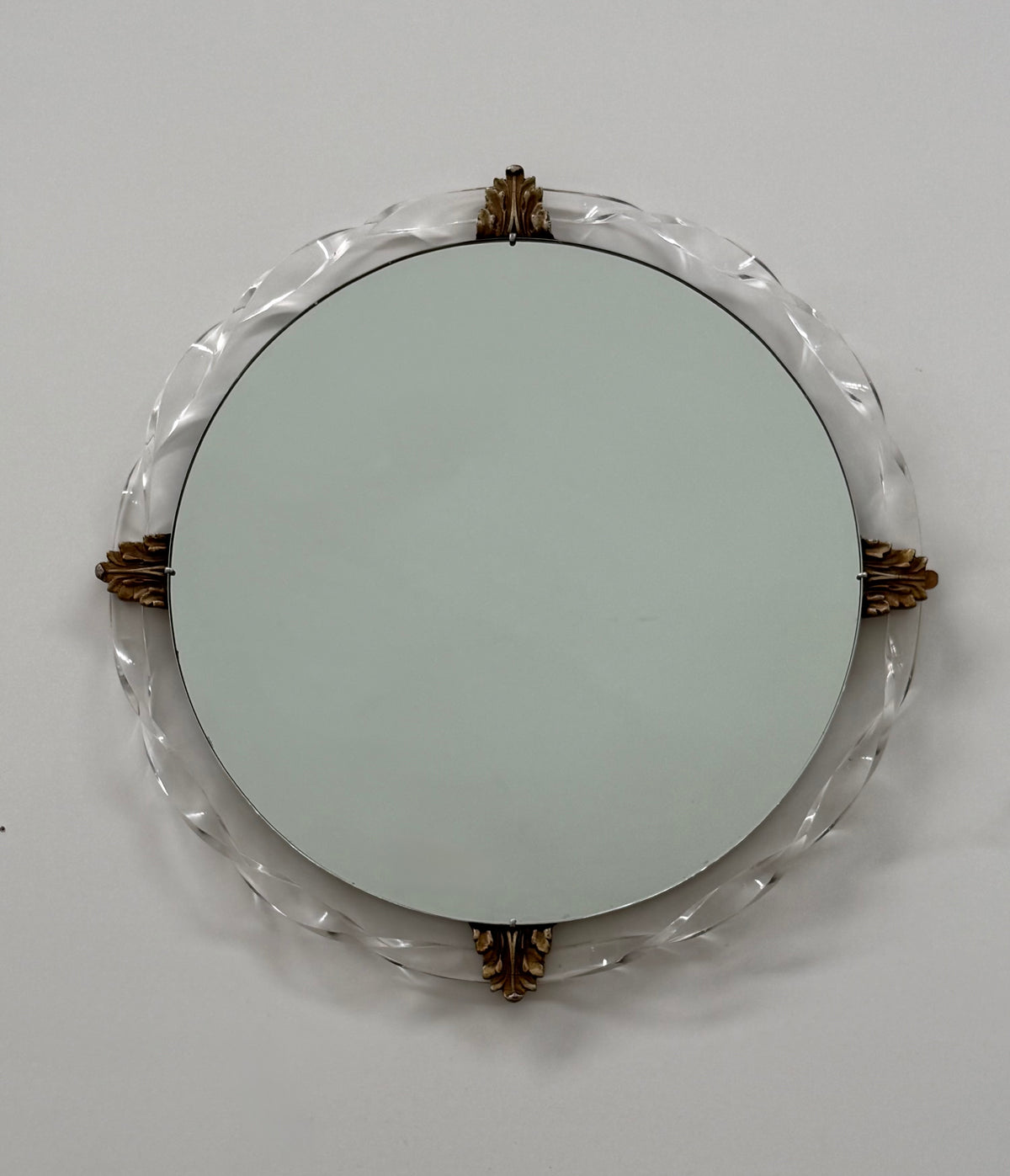 Vintage French Lucite Mirror