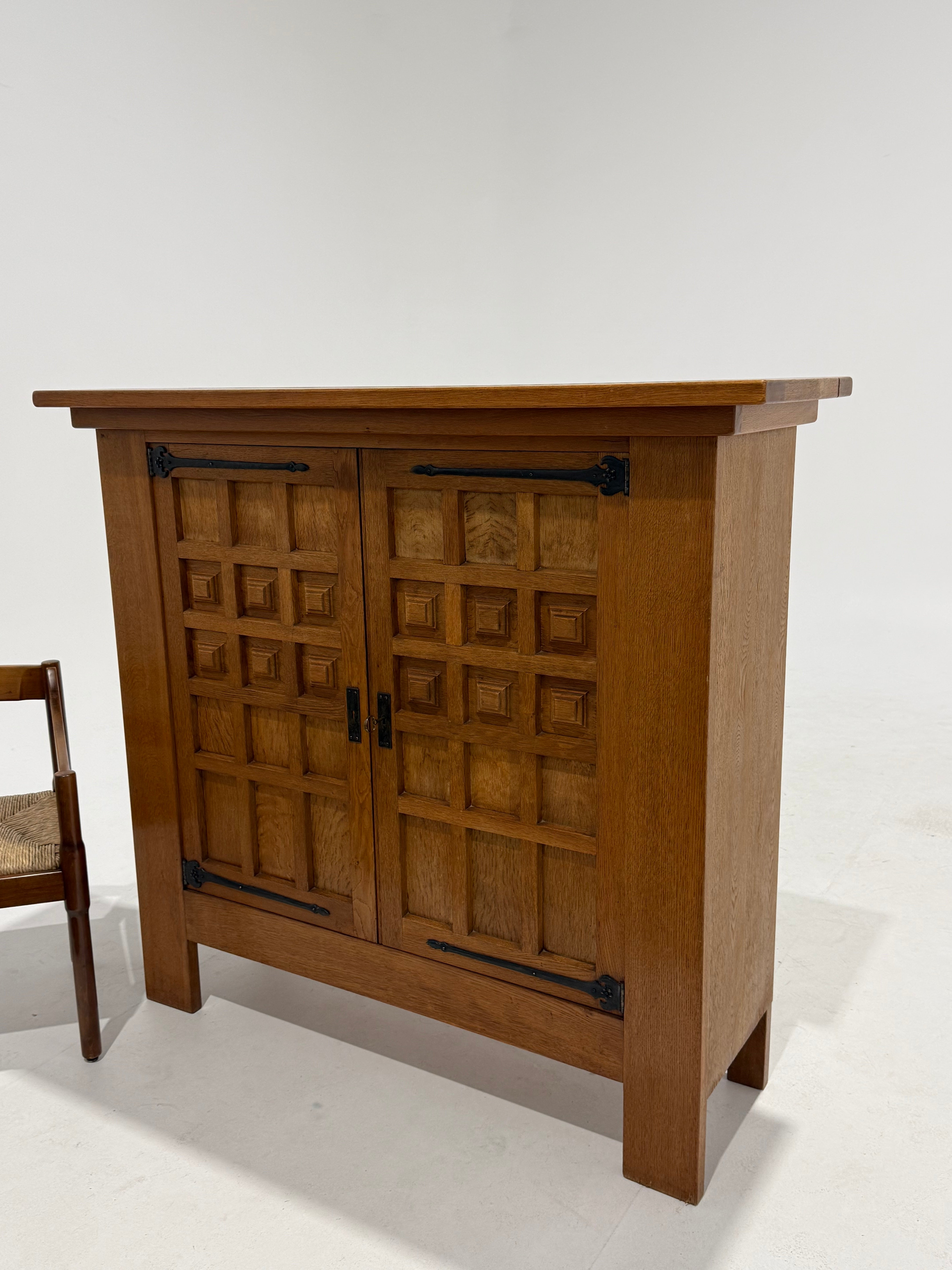 Vintage French Oak Cabinet