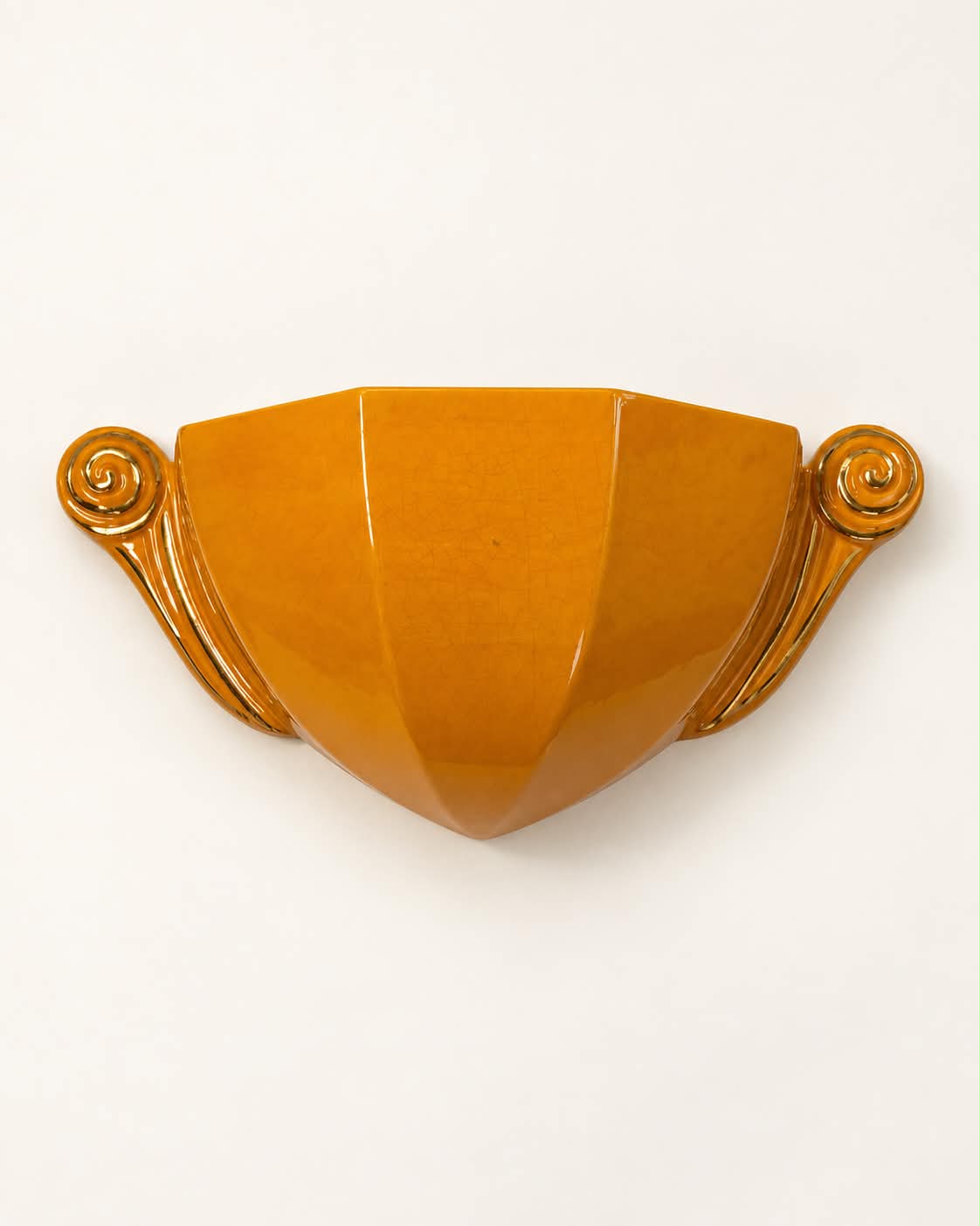Pair of French Ceramic Wall Lights by Longwy