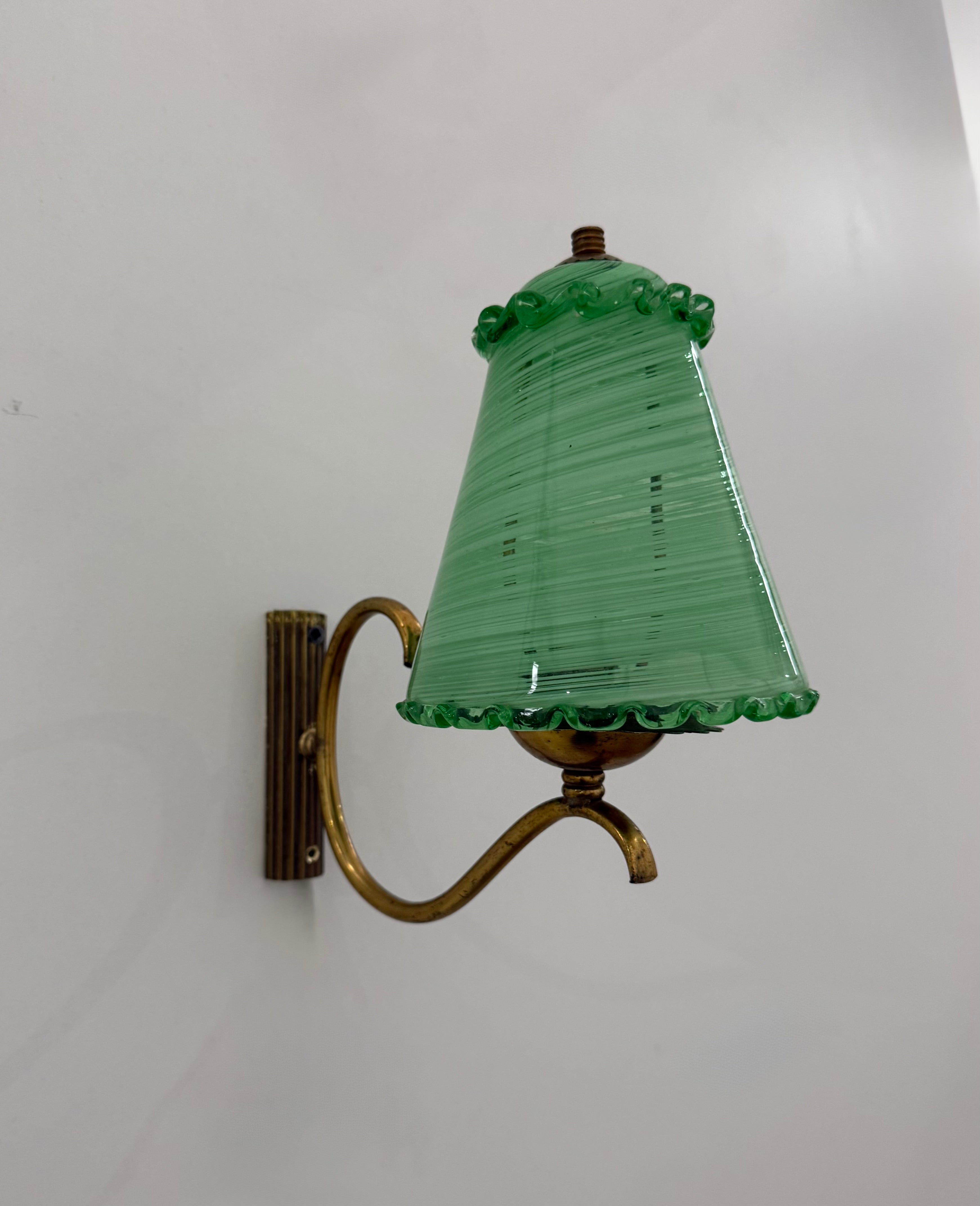 Pair of Murano Wall Lights by Barovier