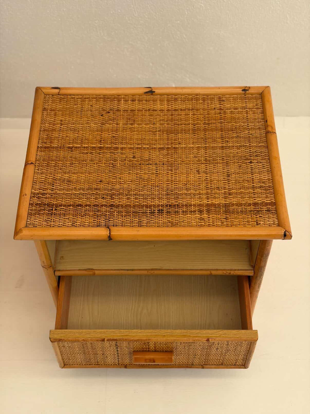 PRE-ORDER: Pair of Italian Bamboo Bedsides by Dal Vera