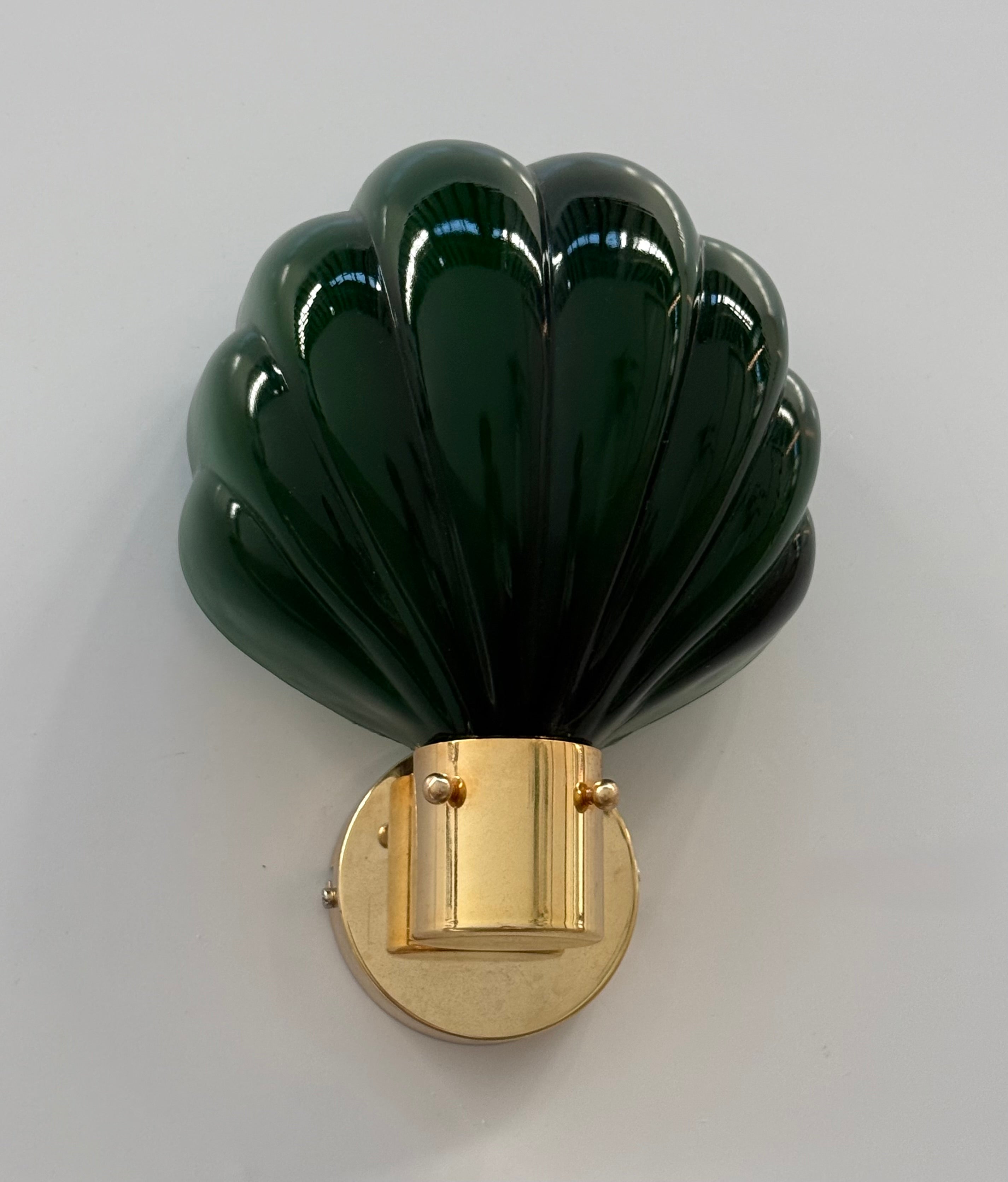 Italian Glass Shell Wall Light - 6 Available