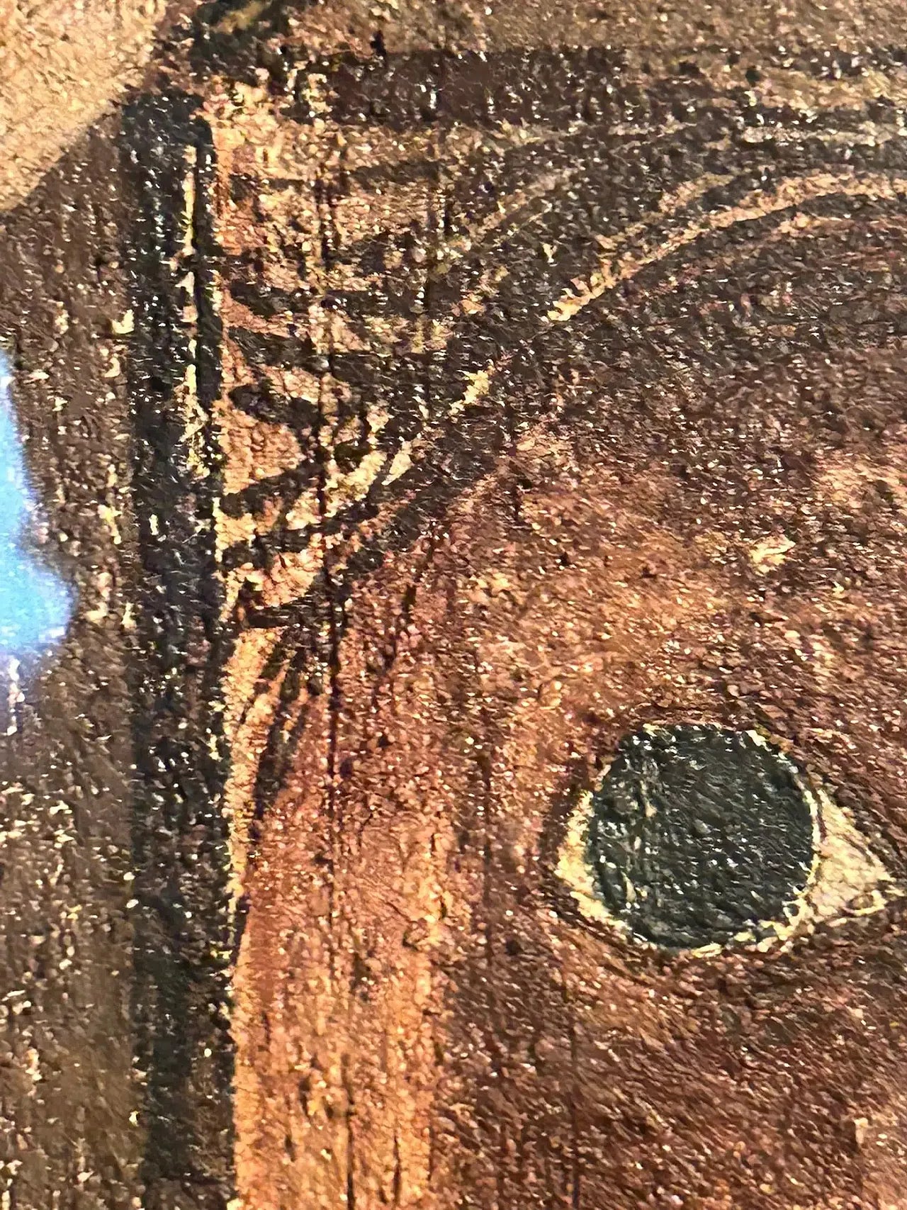 Figure with Hand by Antonio Mignozzi, oil on canvas, late 20th century