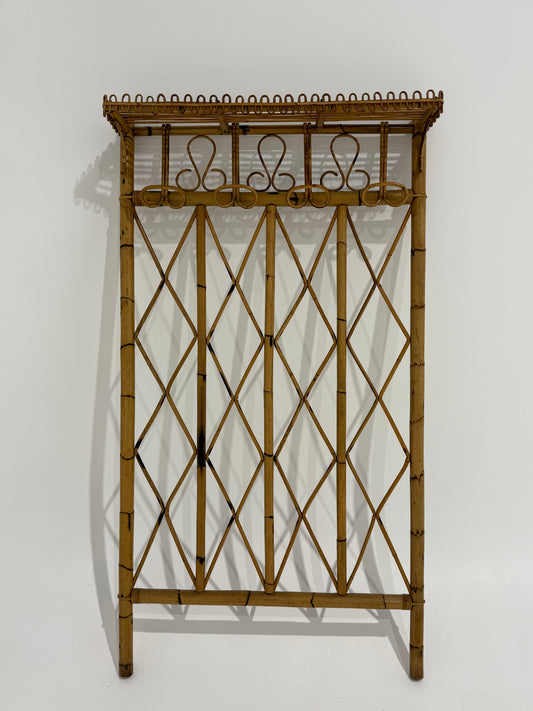 Italian Bamboo Coat Rack by Bonacina