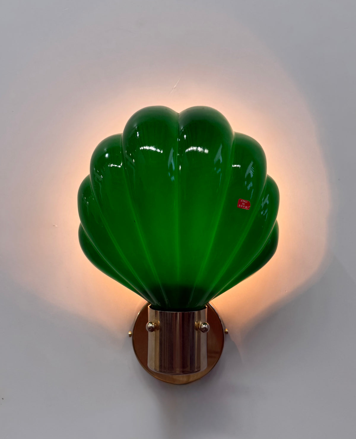 Italian Glass Shell Wall Light - 6 Available