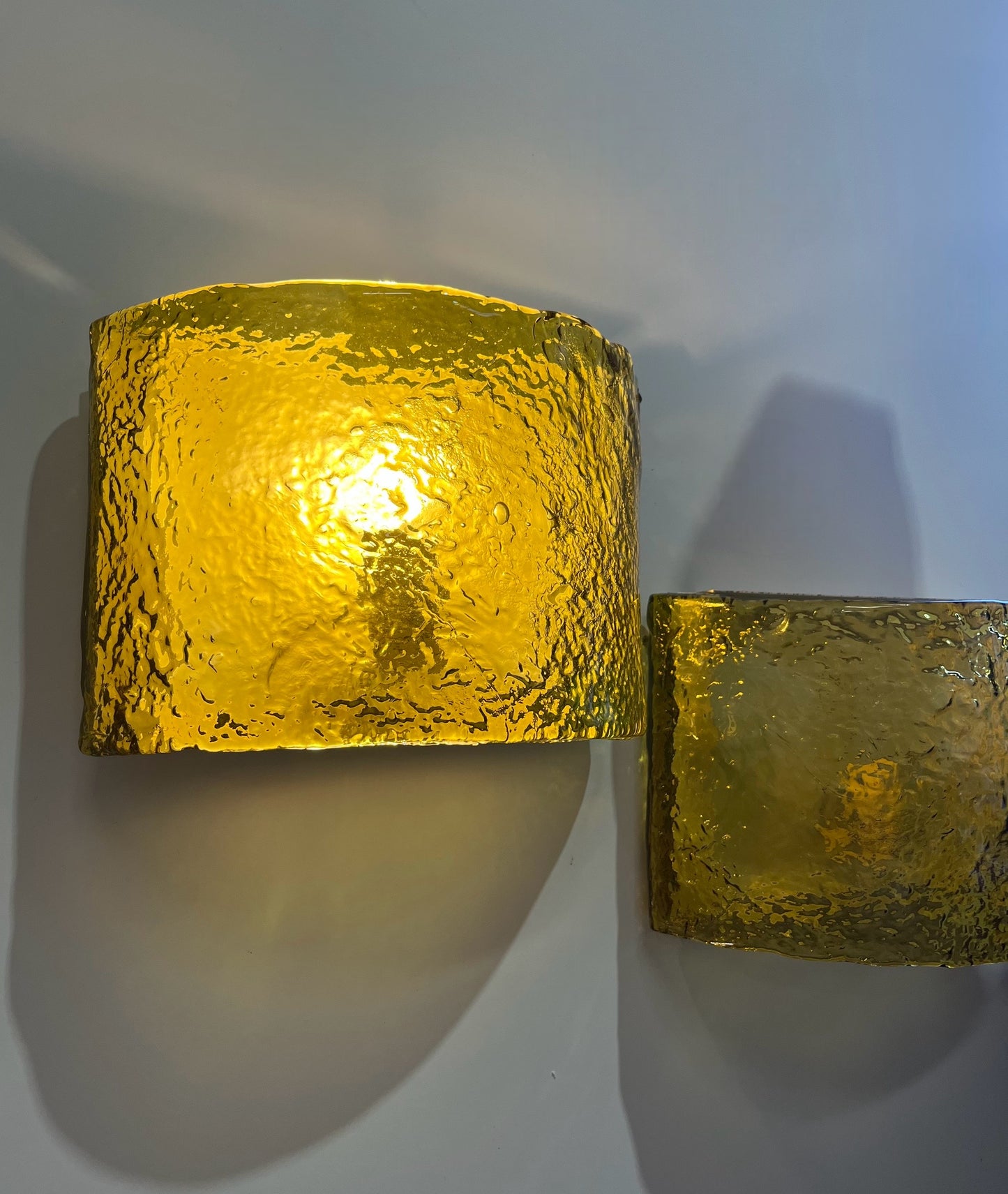 Pair of 1970’s Murano Wall Lights by Mazzega